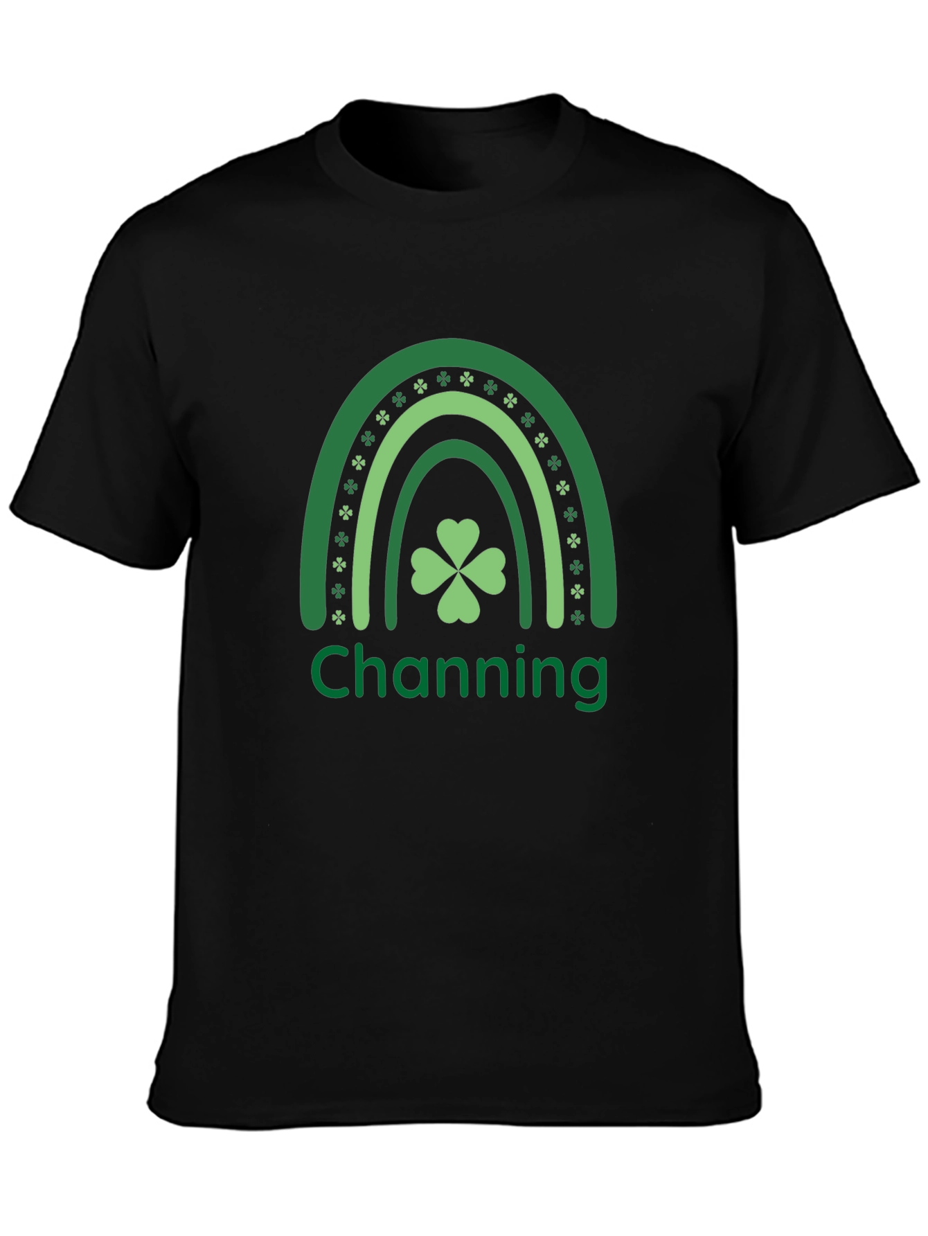 Channing St. Patricks Day Rainbow Shamrock T-Shirt