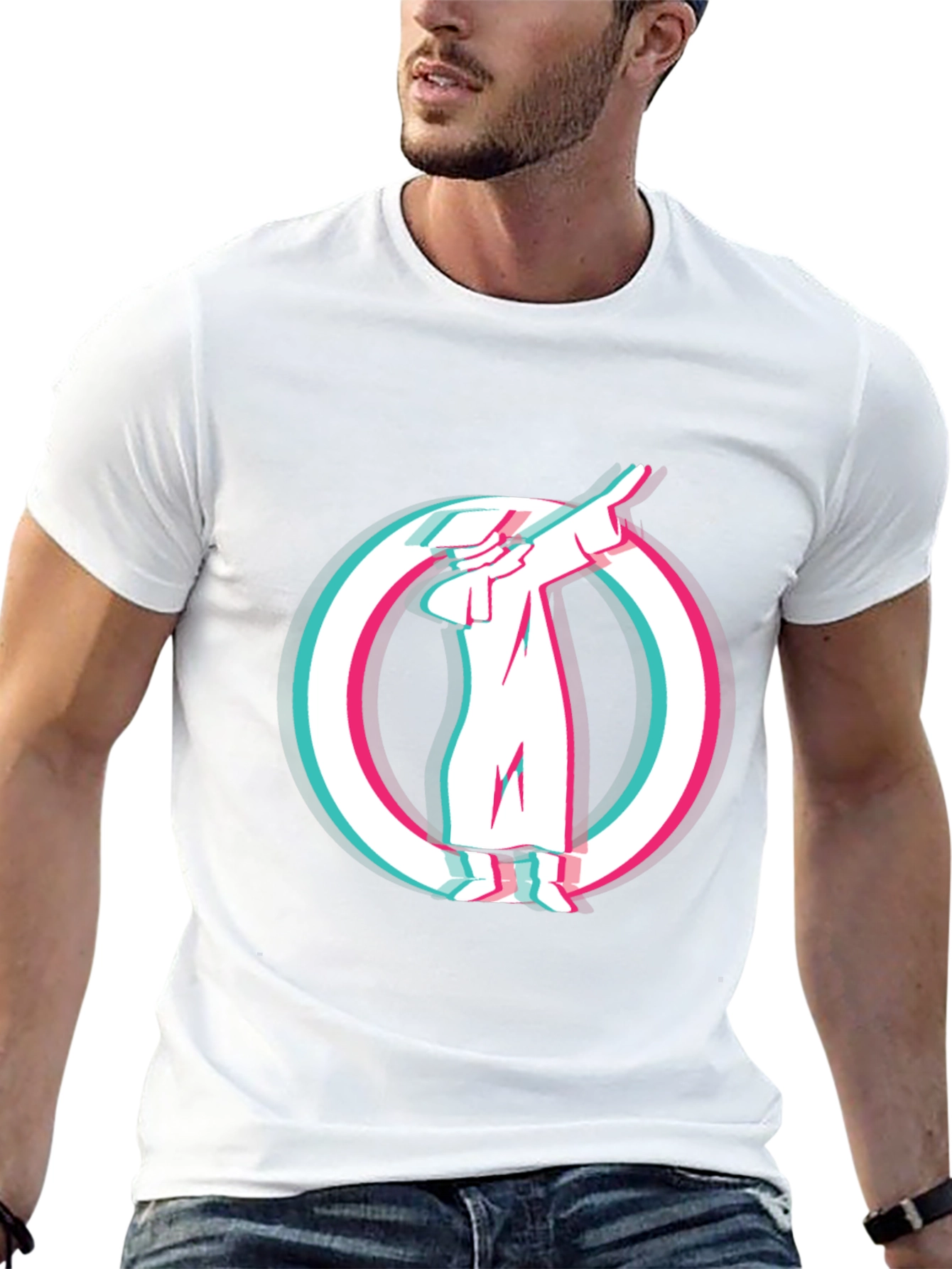 Dabbing Figure Graphic T-Shirt
