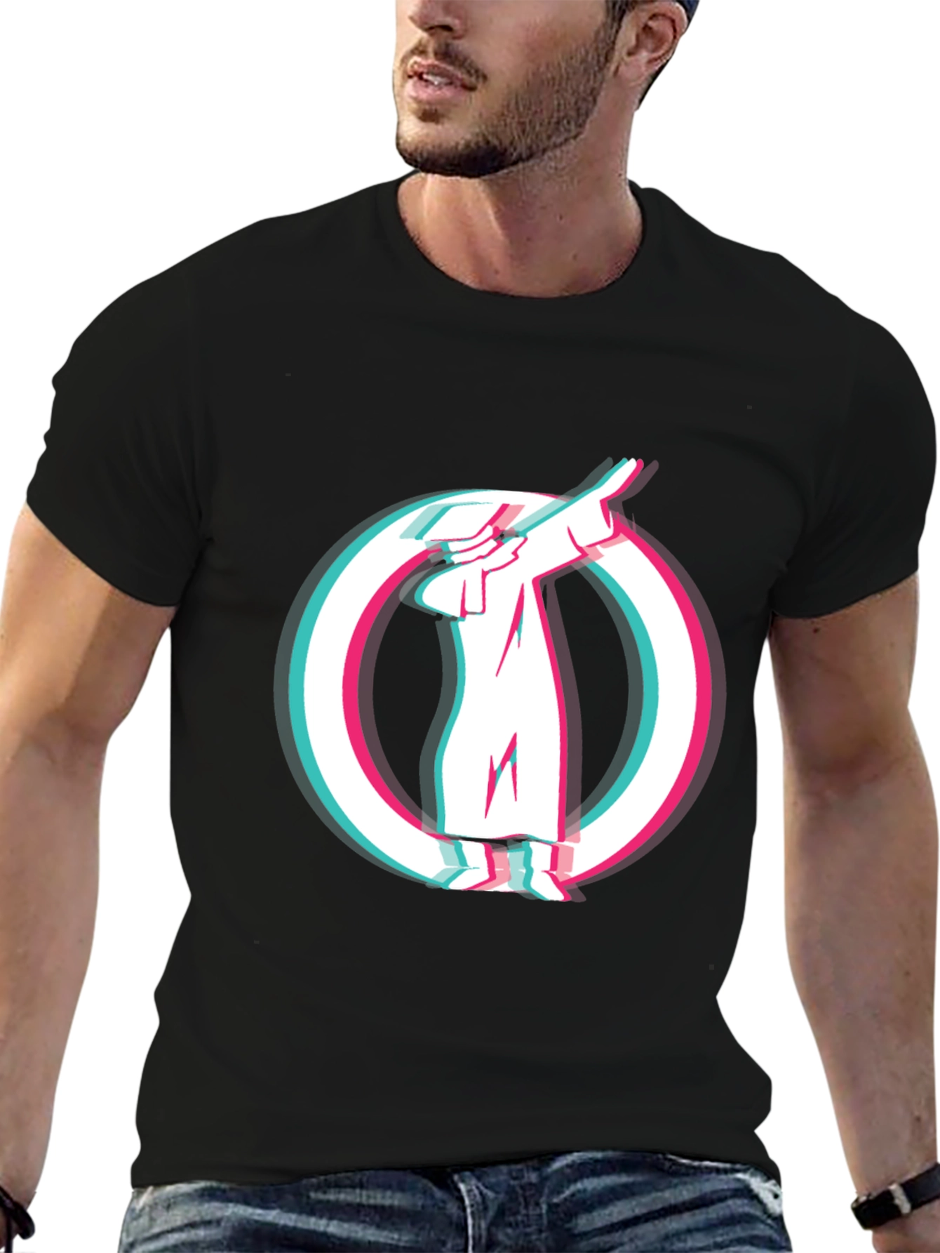 Dabbing Figure Graphic T-Shirt