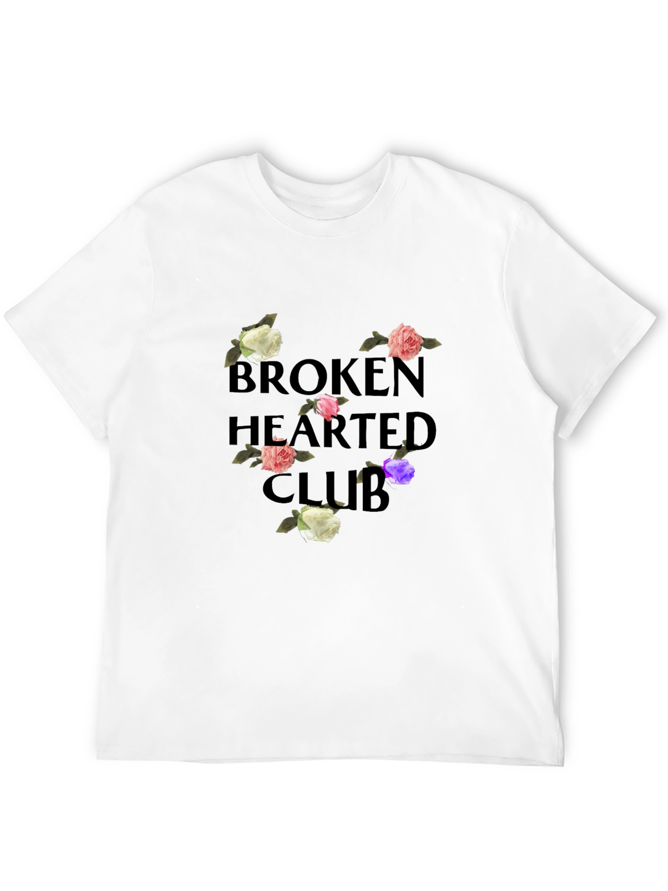 Broken Hearted Club Graphic Tee - Black