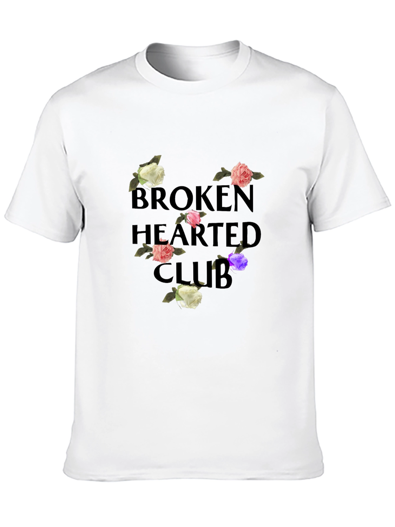 Broken Hearted Club Graphic Tee - Black