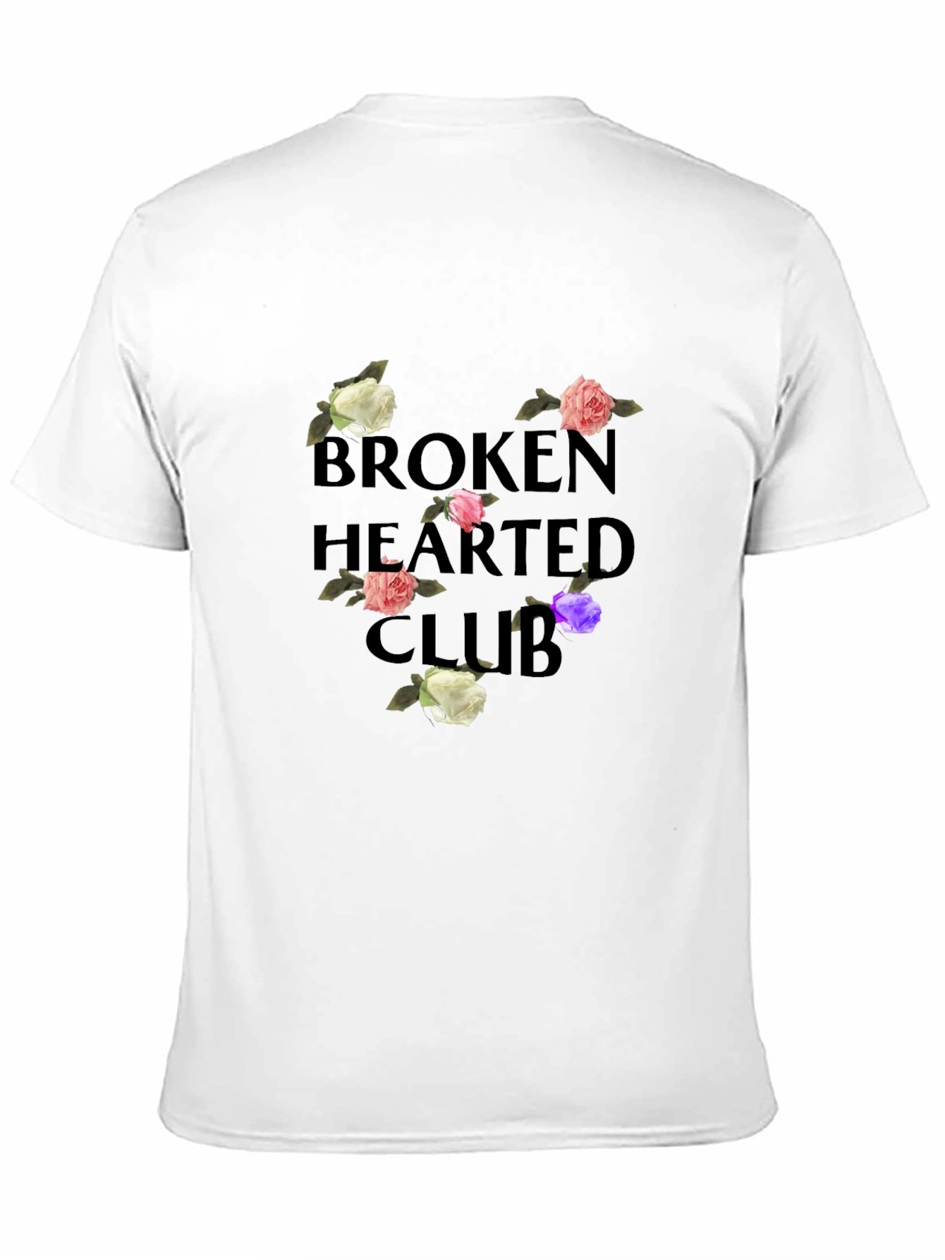 Broken Hearted Club Graphic Tee - Black