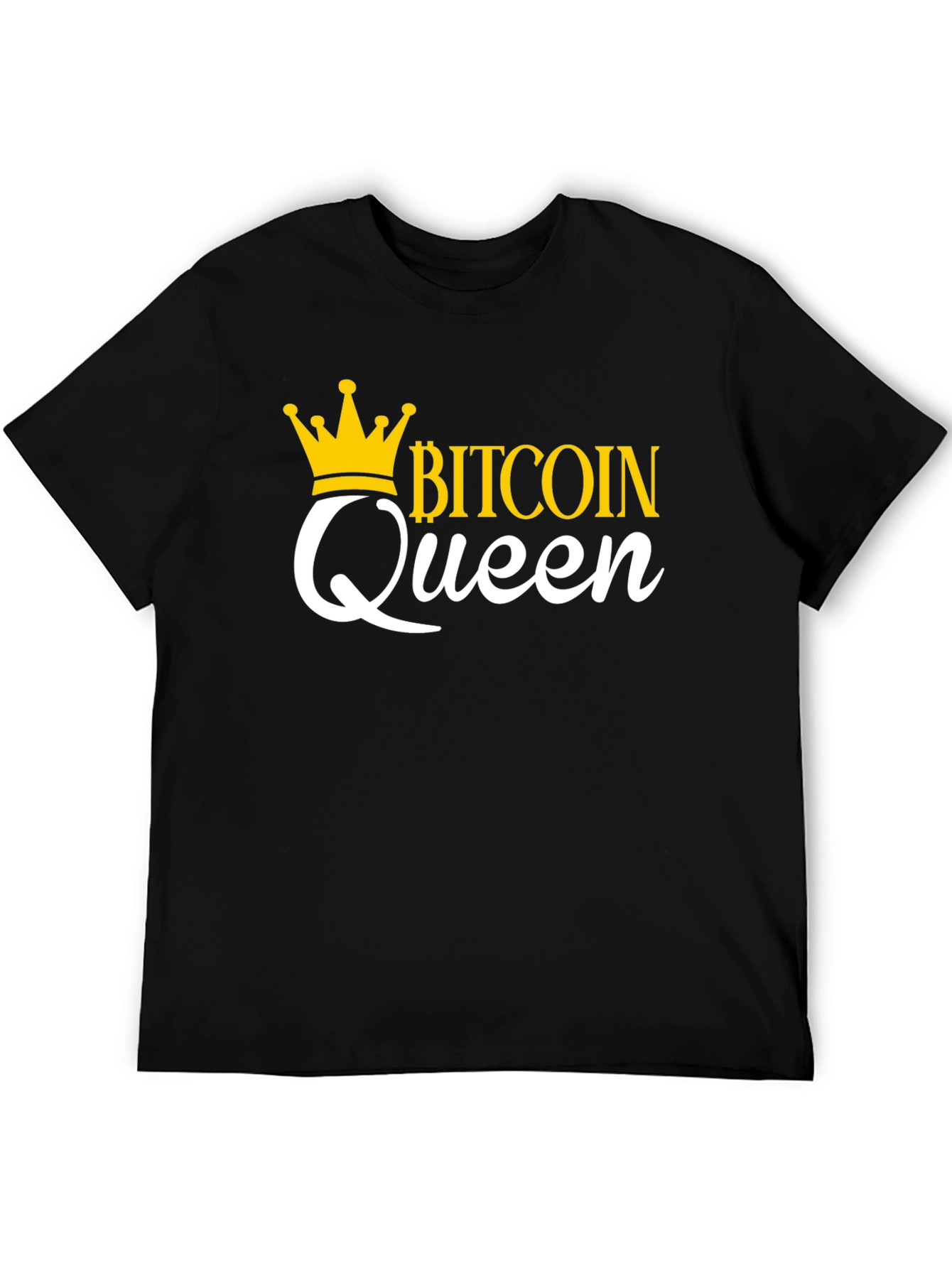 Bitcoin Queen Black Graphic Tee