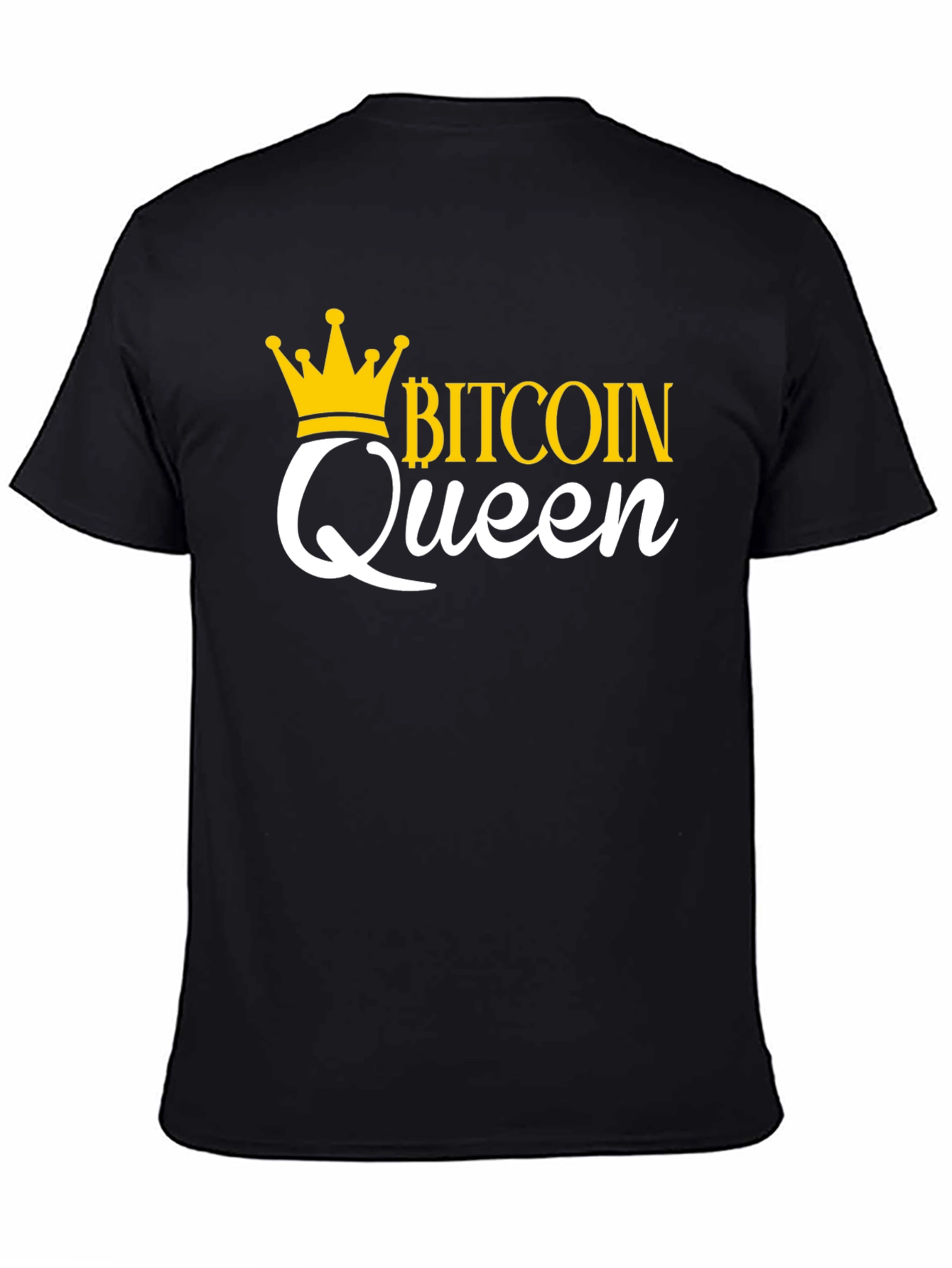 Bitcoin Queen Black Graphic Tee