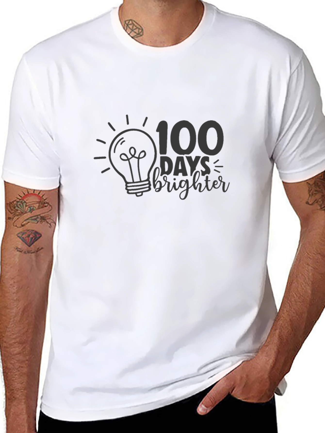 100 Days Brighter Graphic Tee