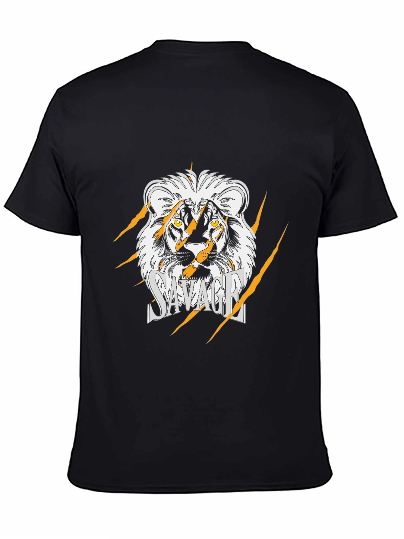 Savage Lion Graphic Black T-Shirt