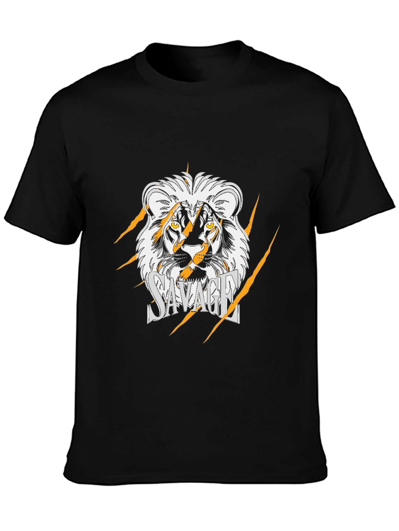 Savage Lion Graphic Black T-Shirt