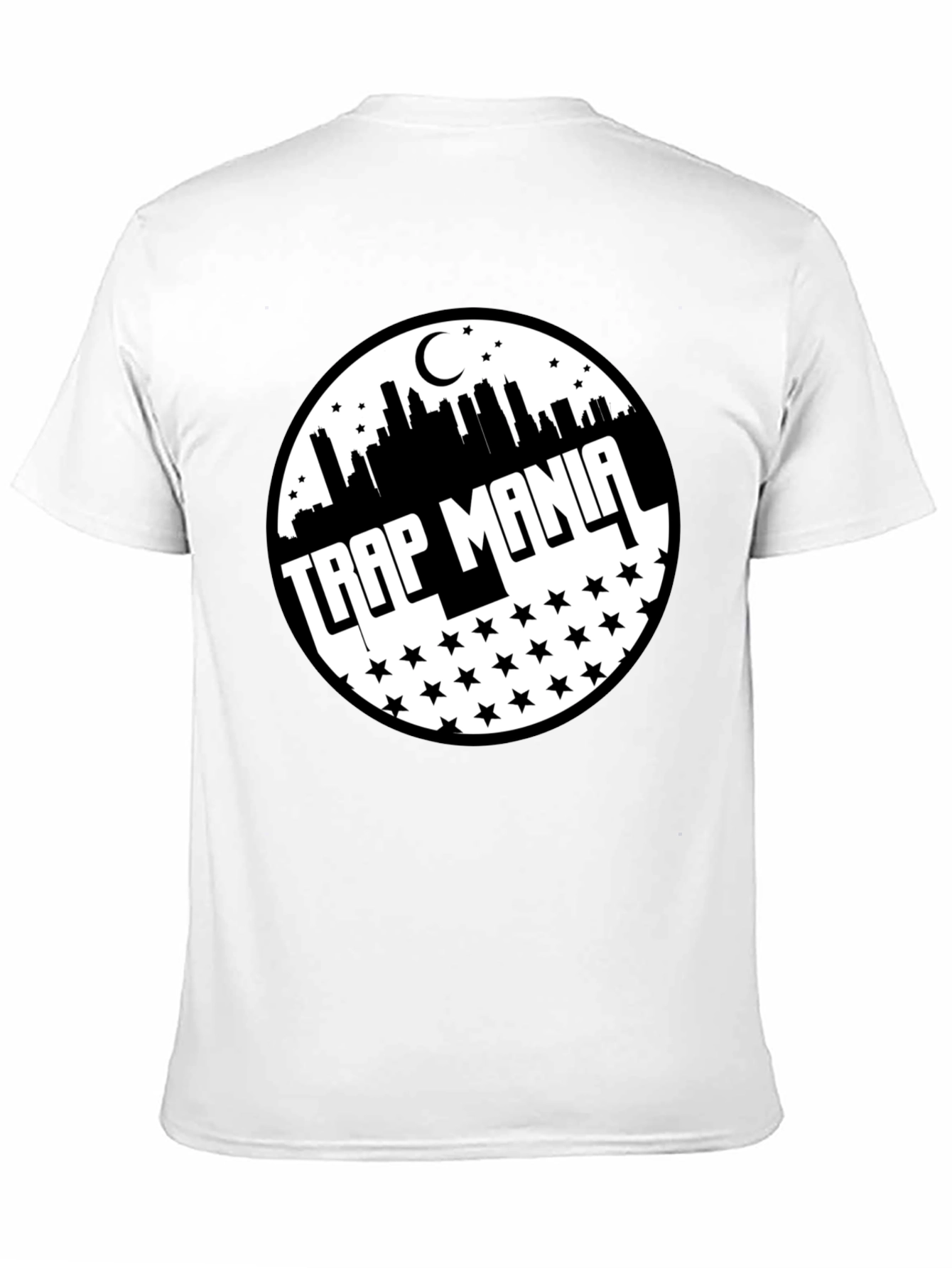 Trap Mania Graphic Tee - Cityscape Star Design
