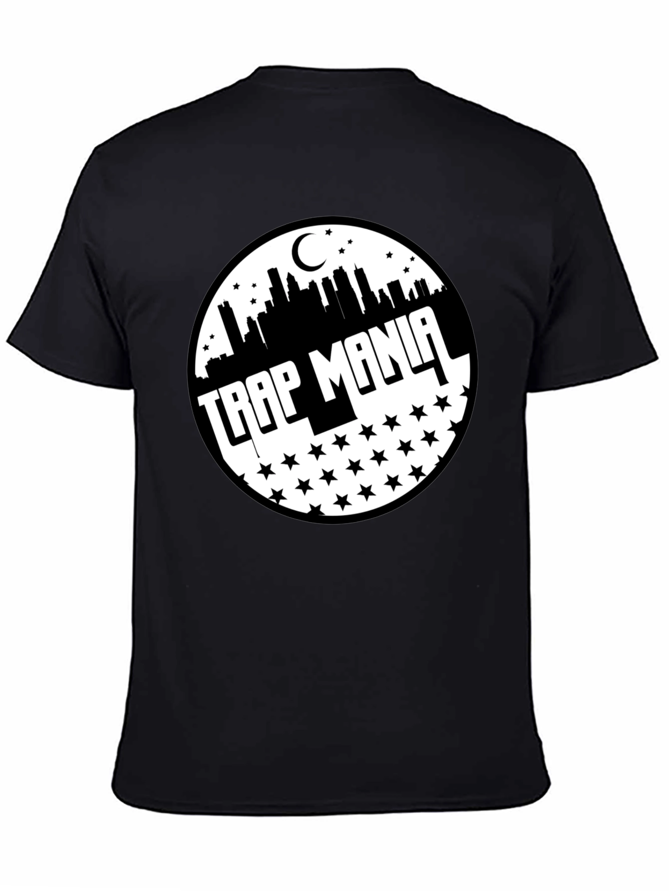 Trap Mania Graphic Tee - Cityscape Star Design