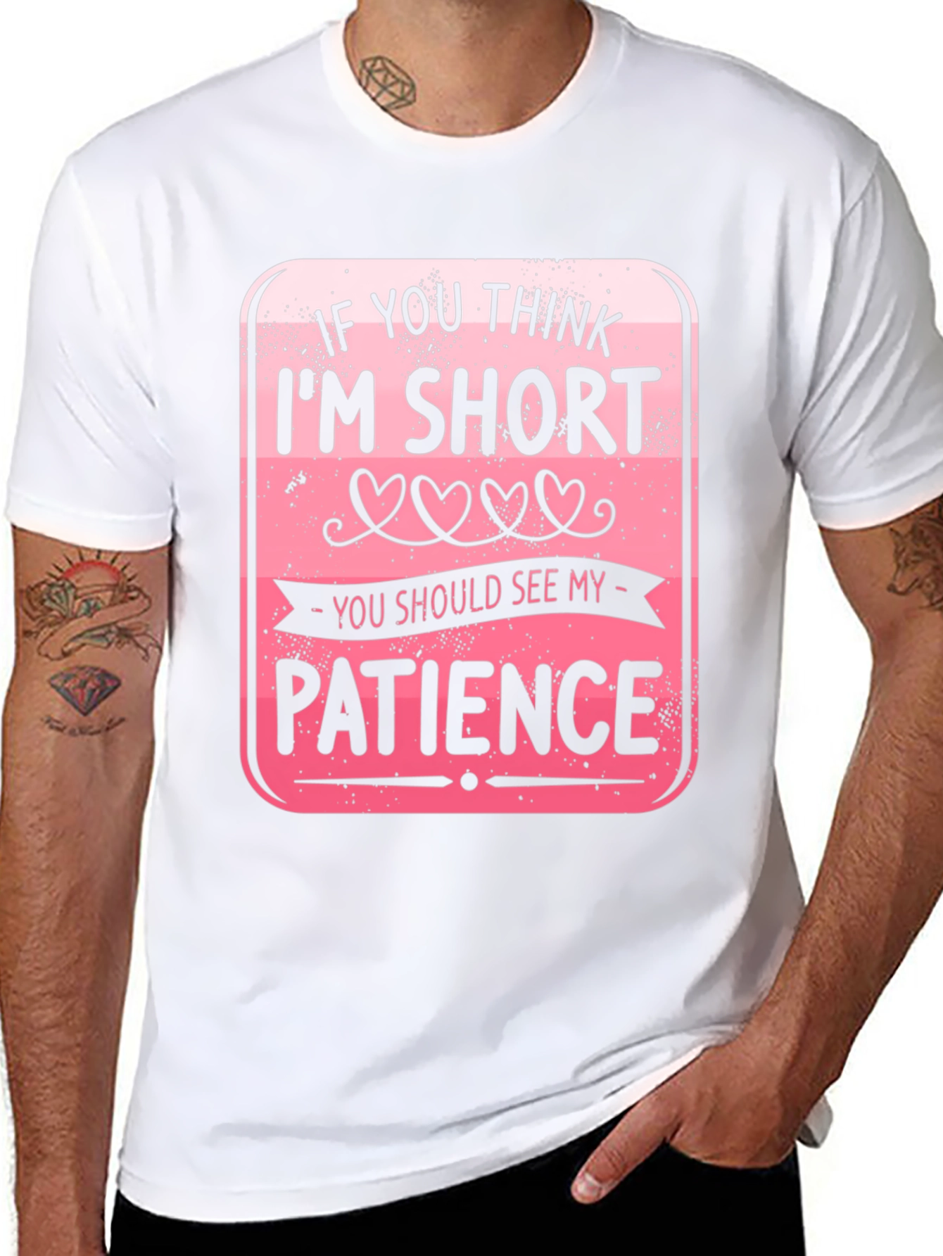 Funny Short Patience Graphic T-Shirt