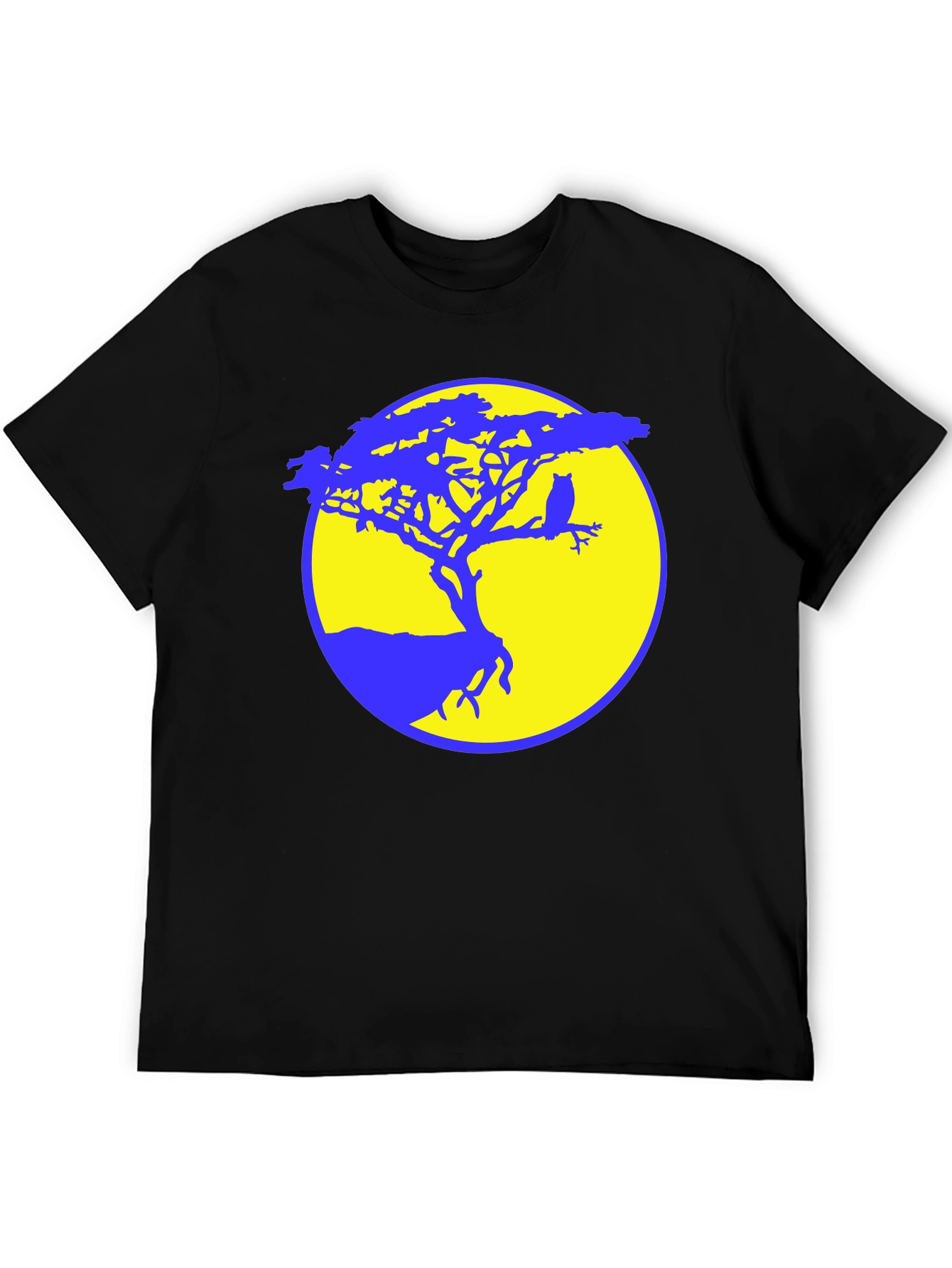 Owl Tree Silhouette Graphic Tee