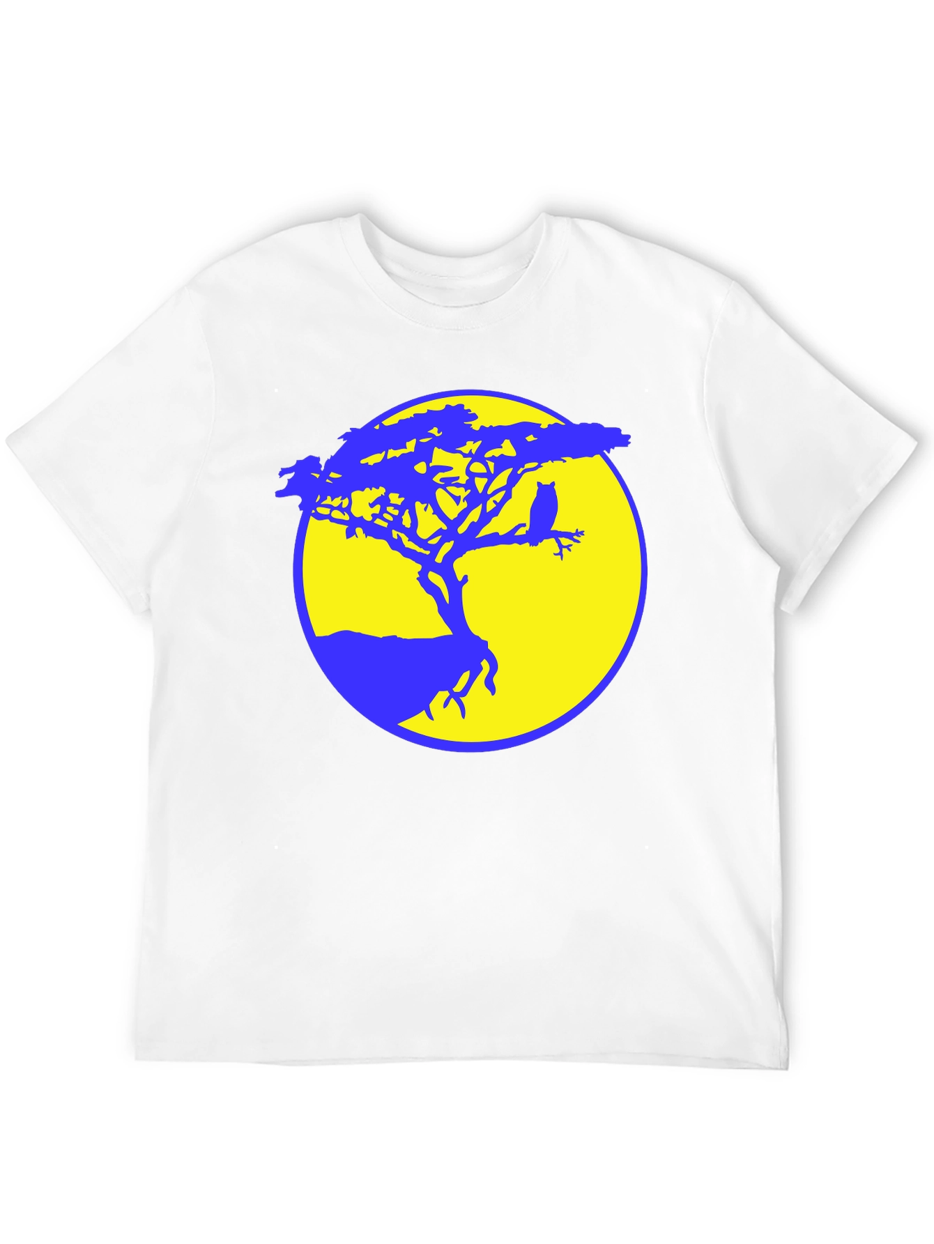 Owl Tree Silhouette Graphic Tee