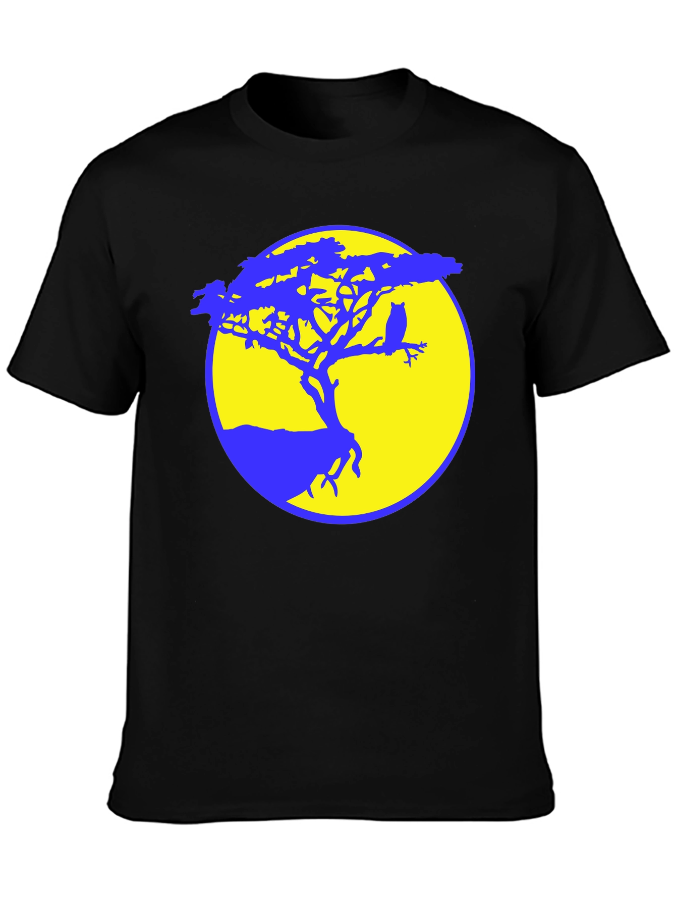 Owl Tree Silhouette Graphic Tee