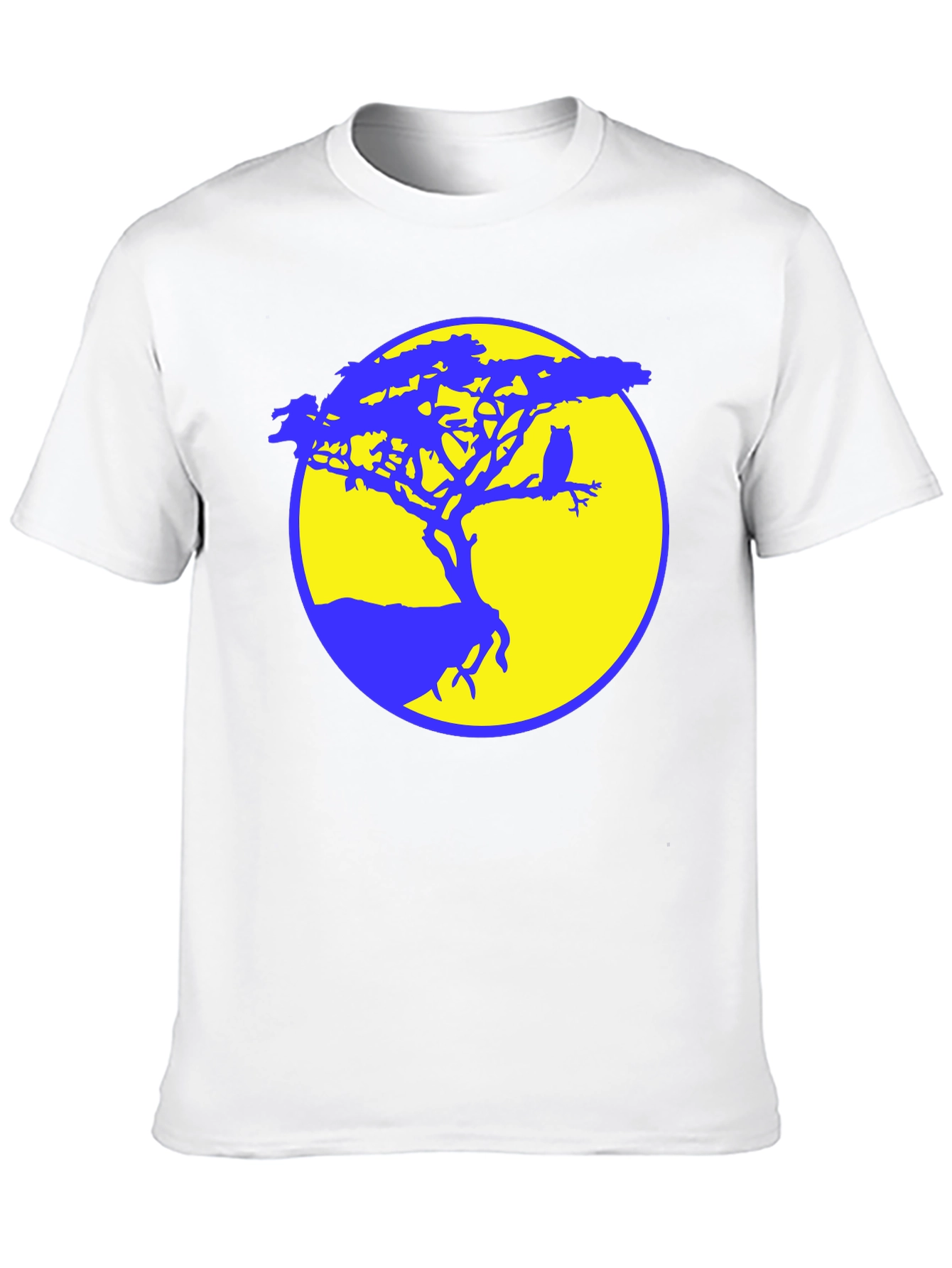Owl Tree Silhouette Graphic Tee