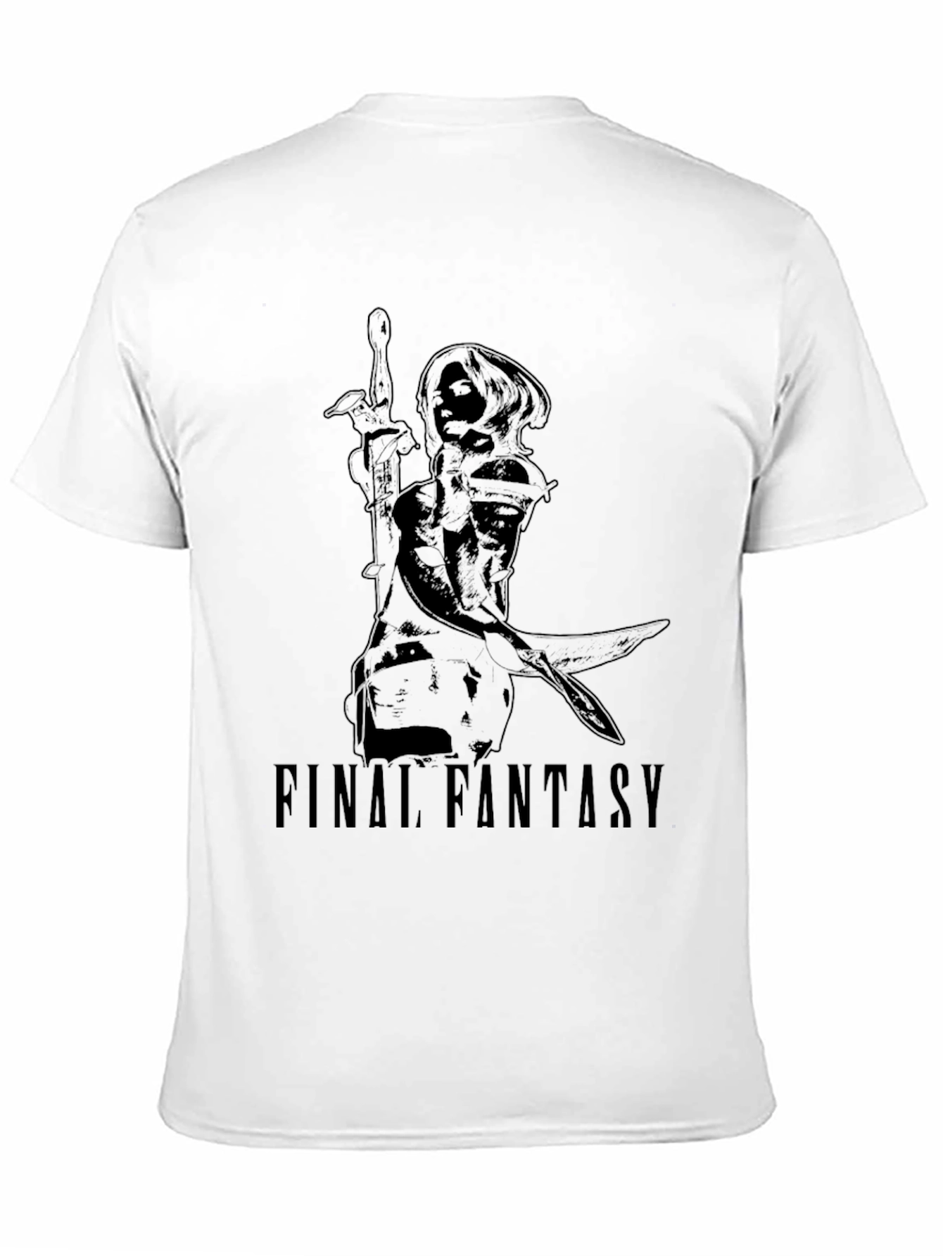 Final Fantasy Graphic Print Black T-Shirt