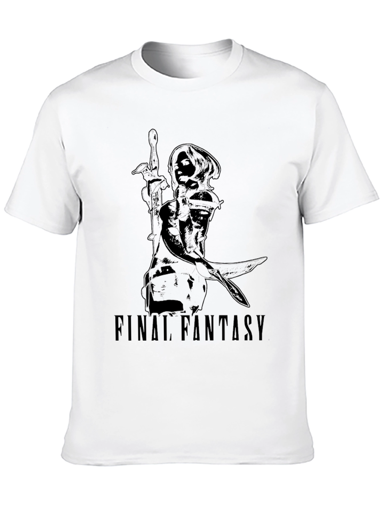 Final Fantasy Graphic Print Black T-Shirt