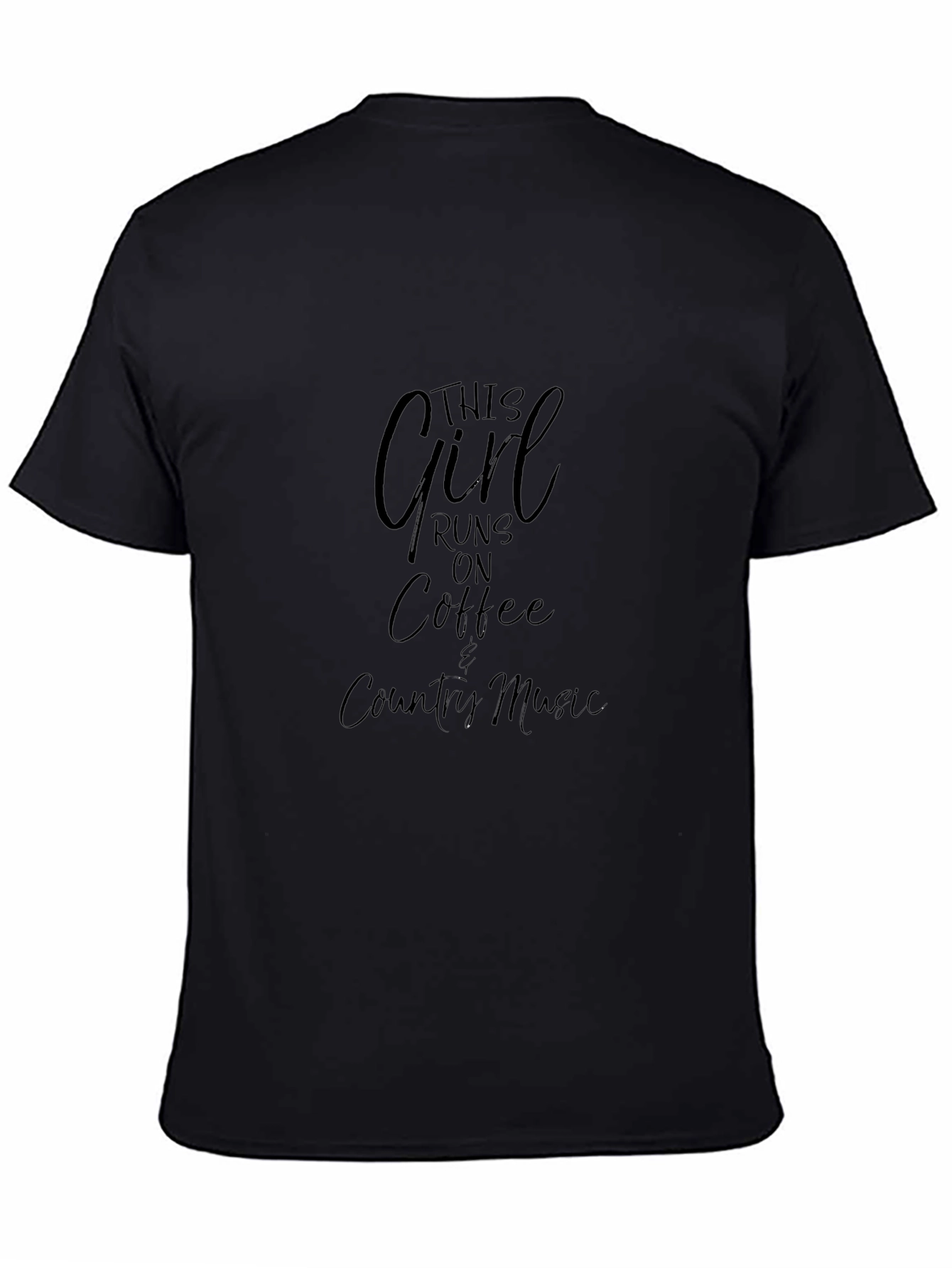This Girl Runs on Coffee & Country Music T-Shirt
