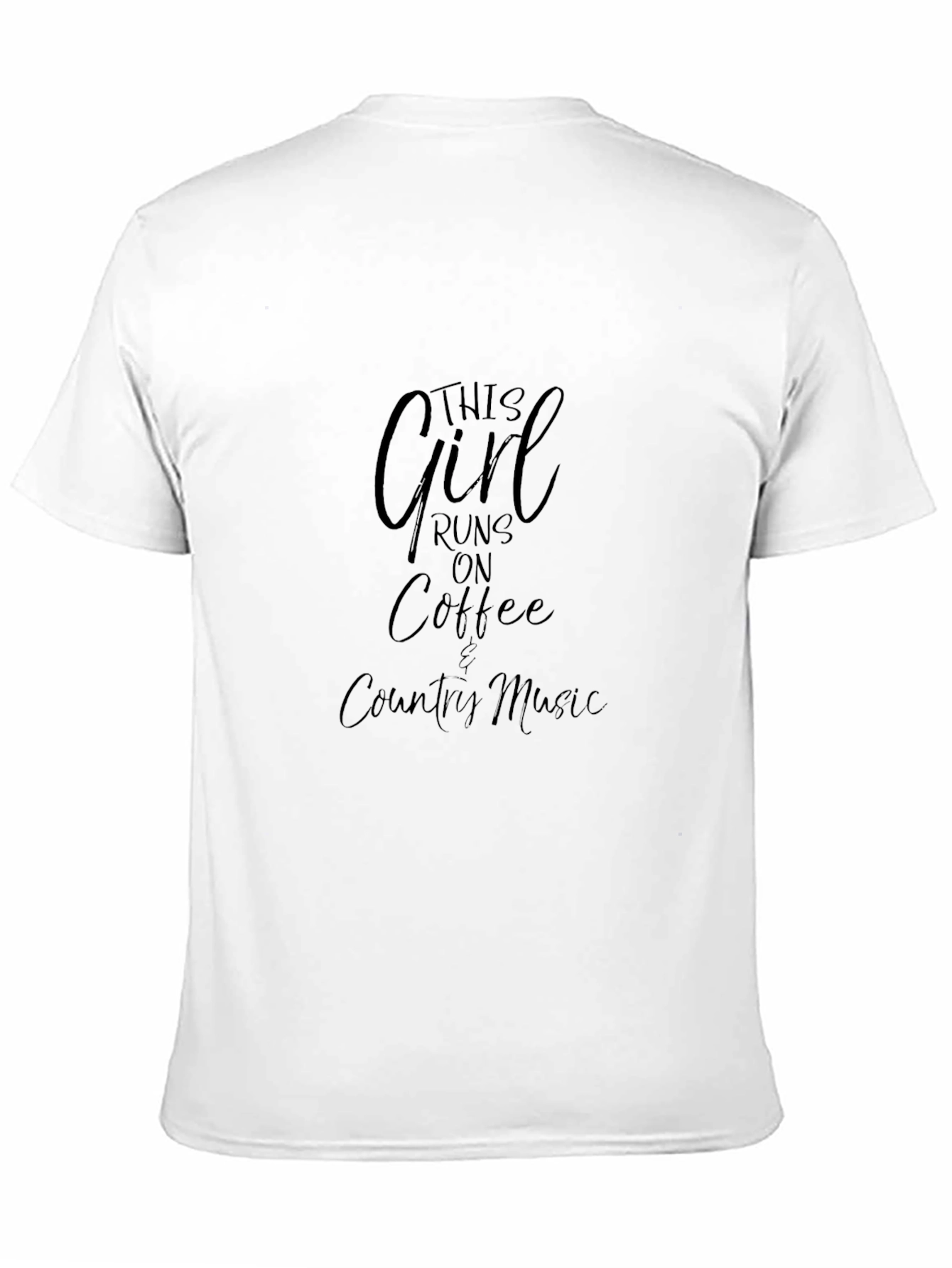 This Girl Runs on Coffee & Country Music T-Shirt