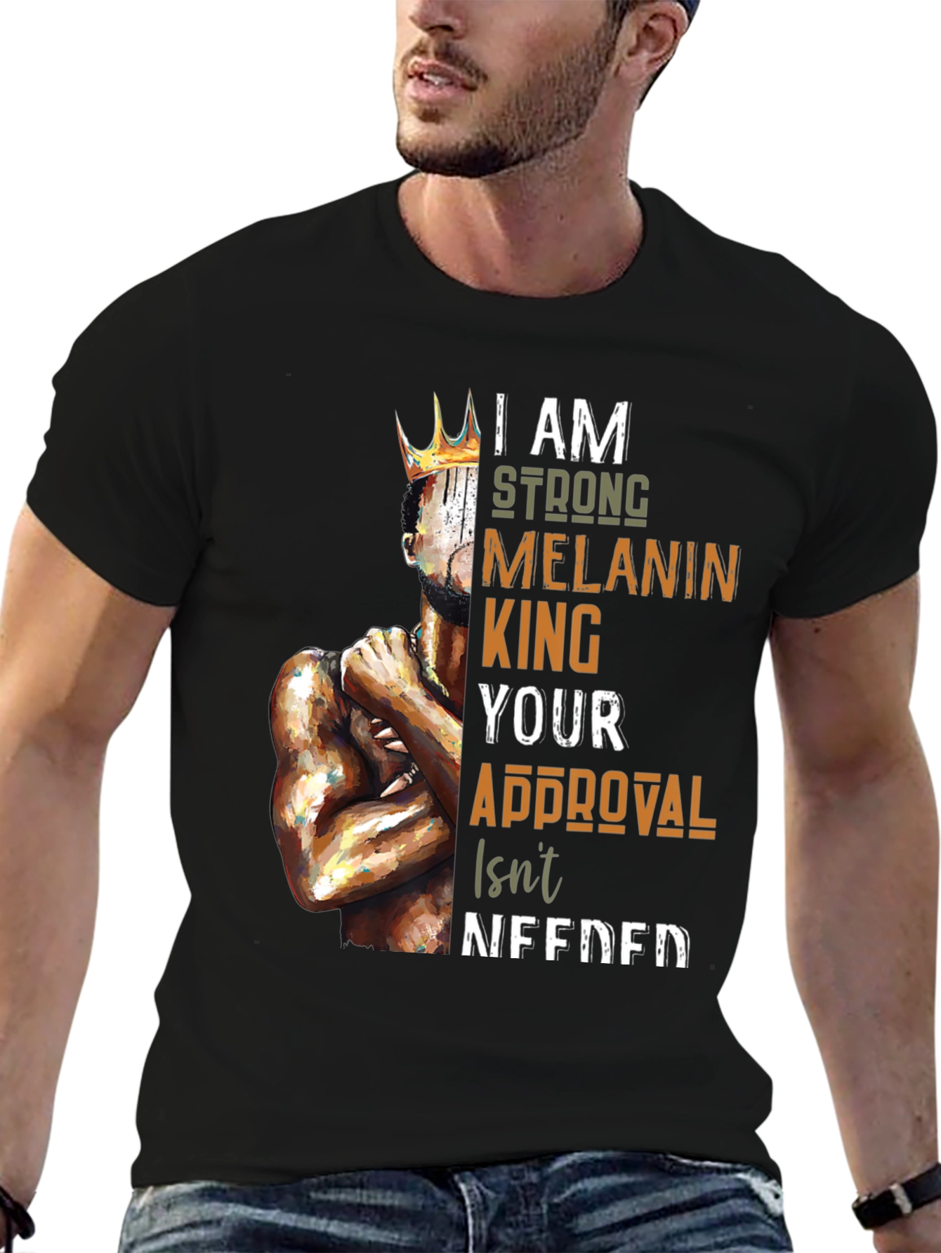 Melanin King T-Shirt - Strong and Proud