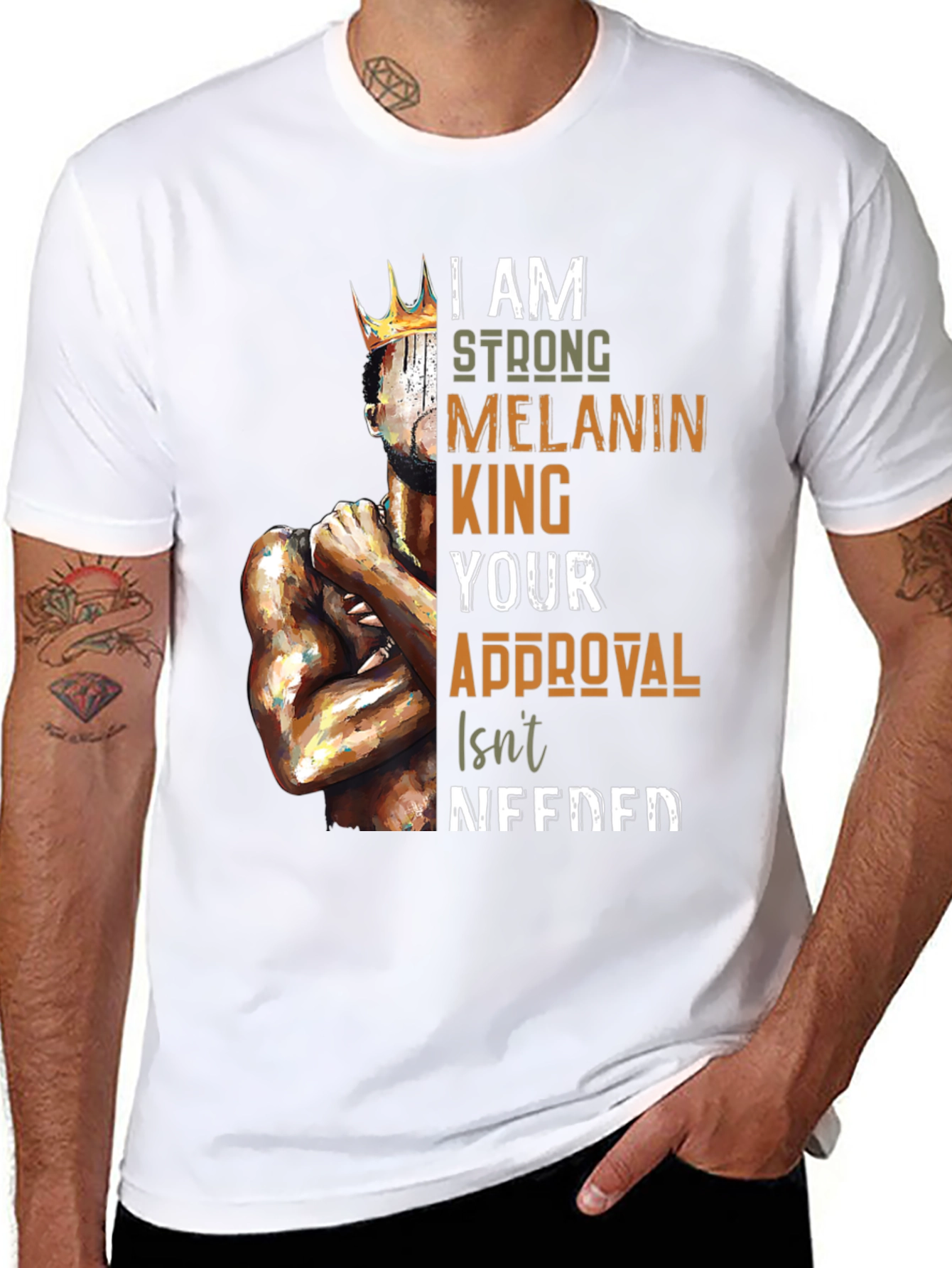 Melanin King T-Shirt - Strong and Proud