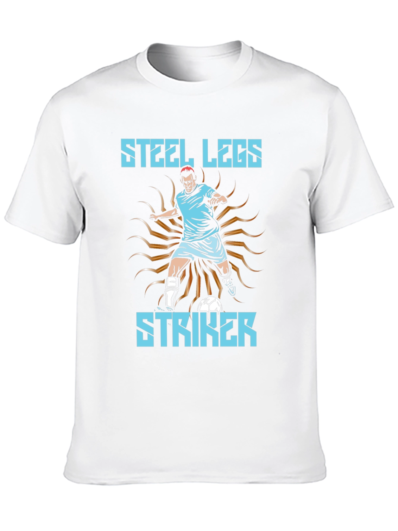 Steel Legs Striker Soccer T-Shirt