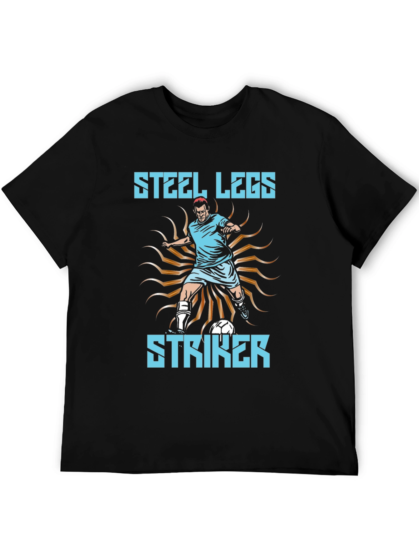 Steel Legs Striker Soccer T-Shirt