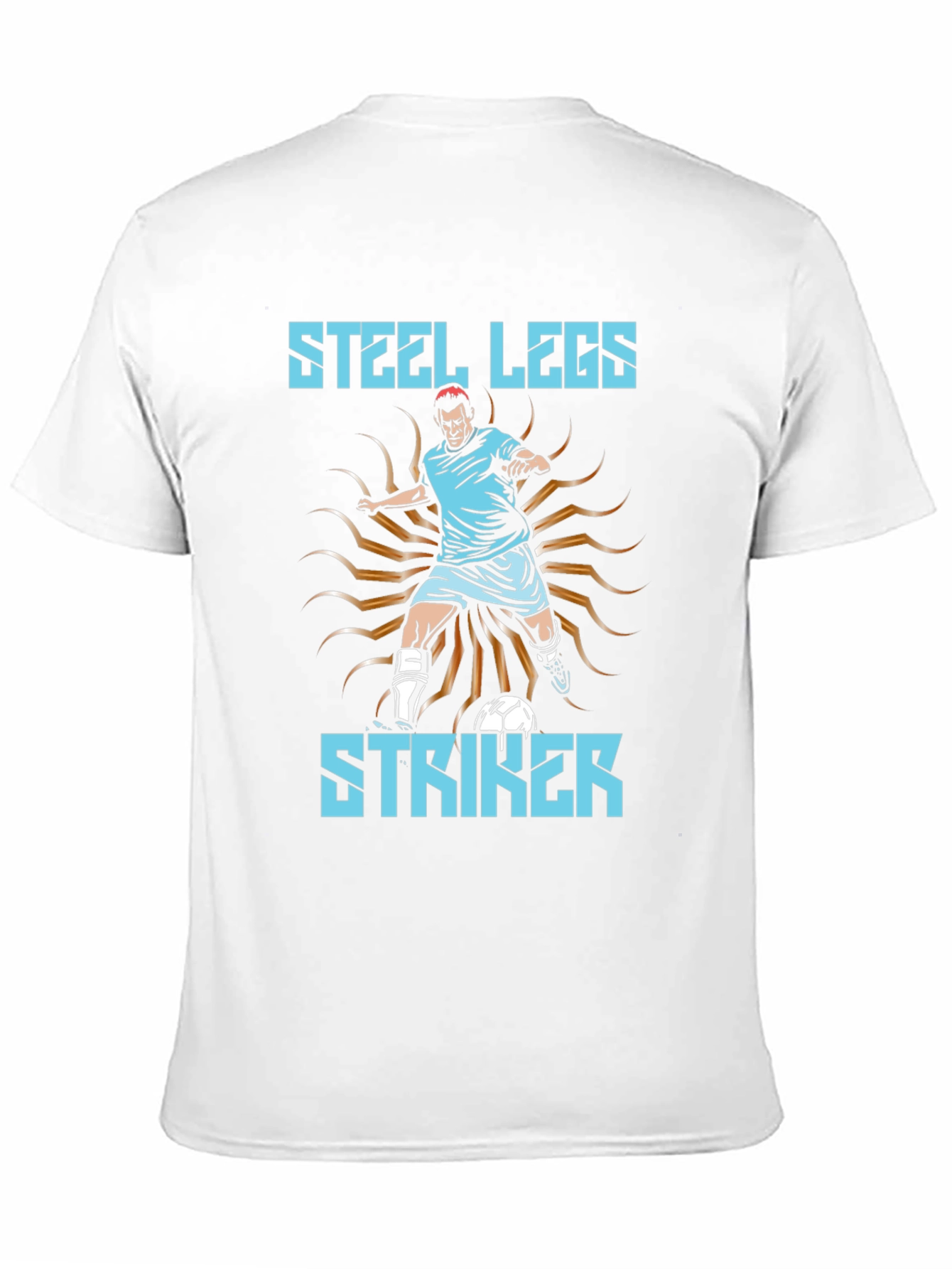 Steel Legs Striker Soccer T-Shirt