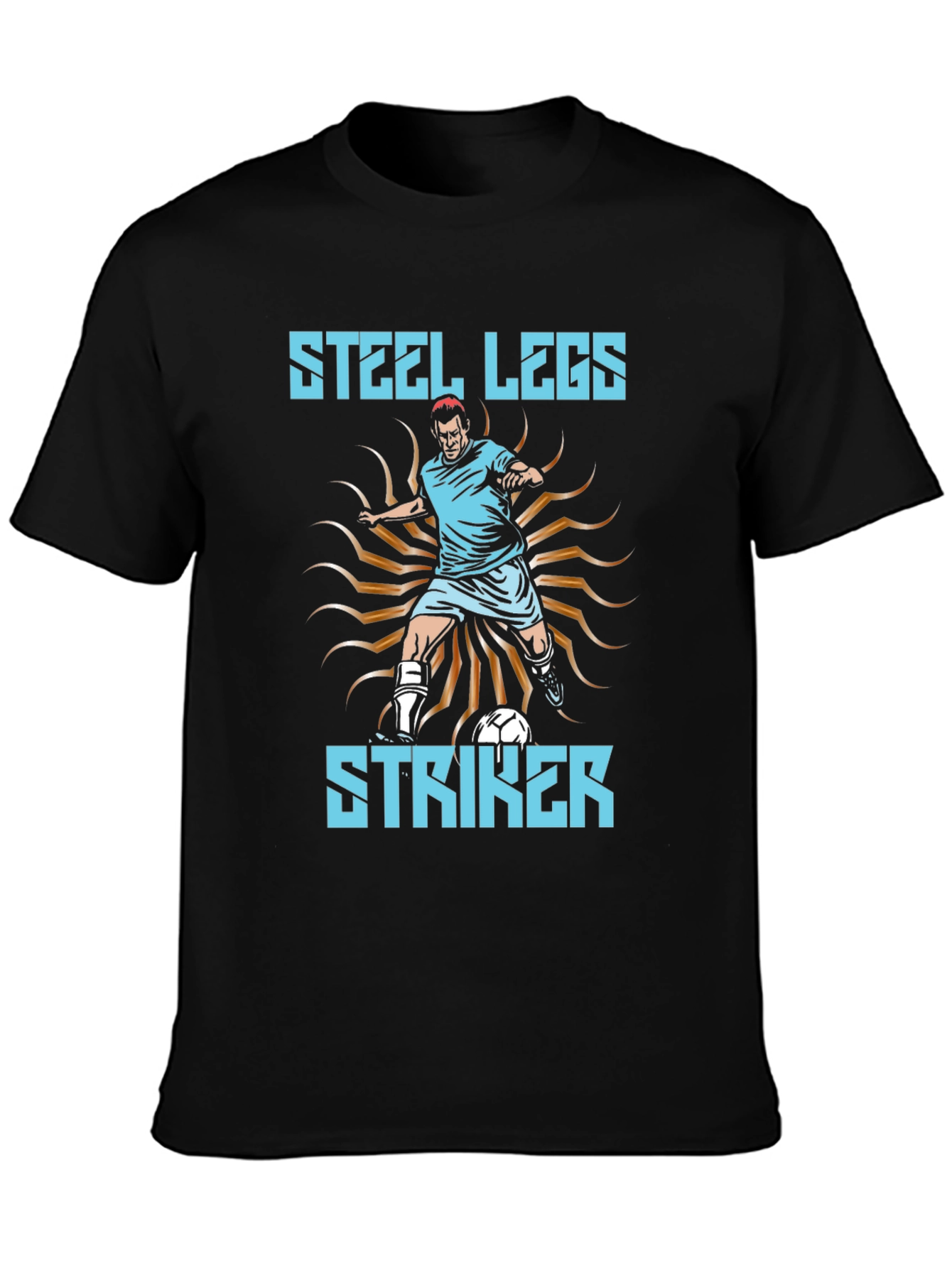 Steel Legs Striker Soccer T-Shirt