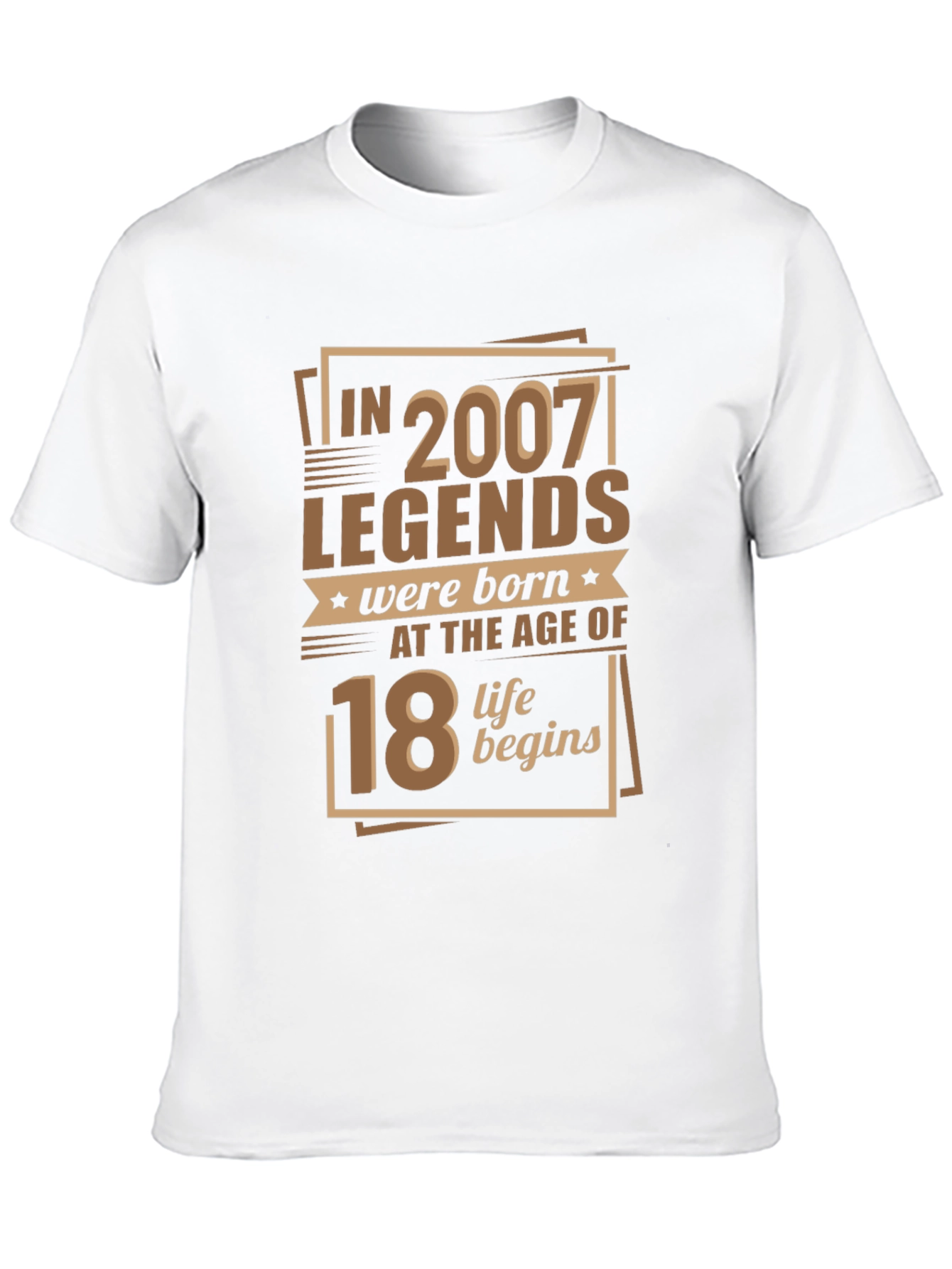 Legends Born 2007 Age 18 T-Shirt