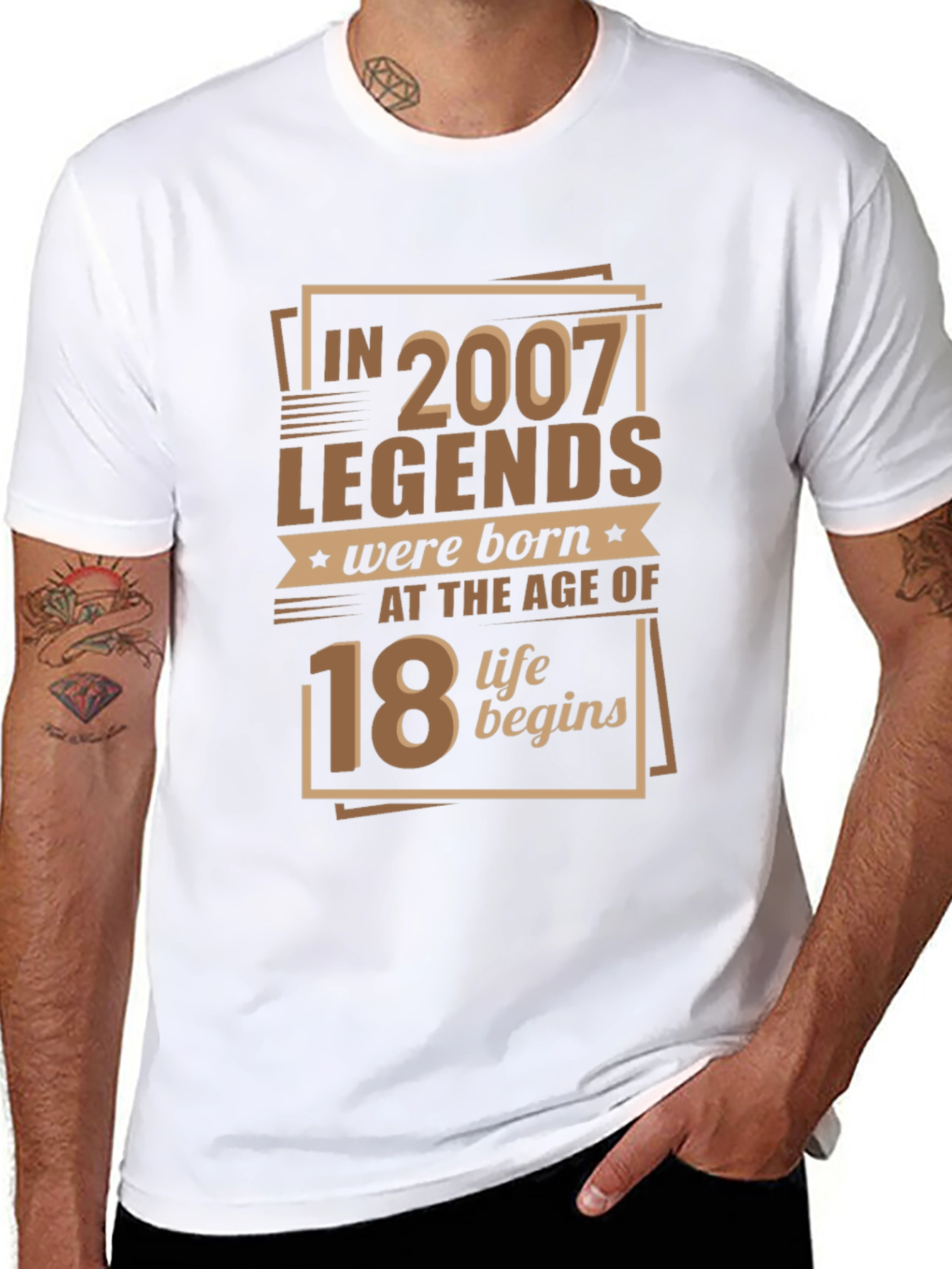 Legends Born 2007 Age 18 T-Shirt