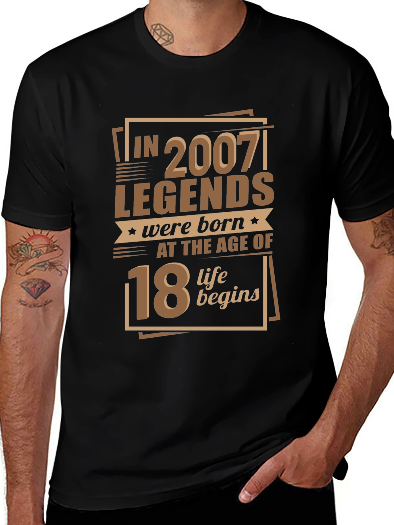 Legends Born 2007 Age 18 T-Shirt