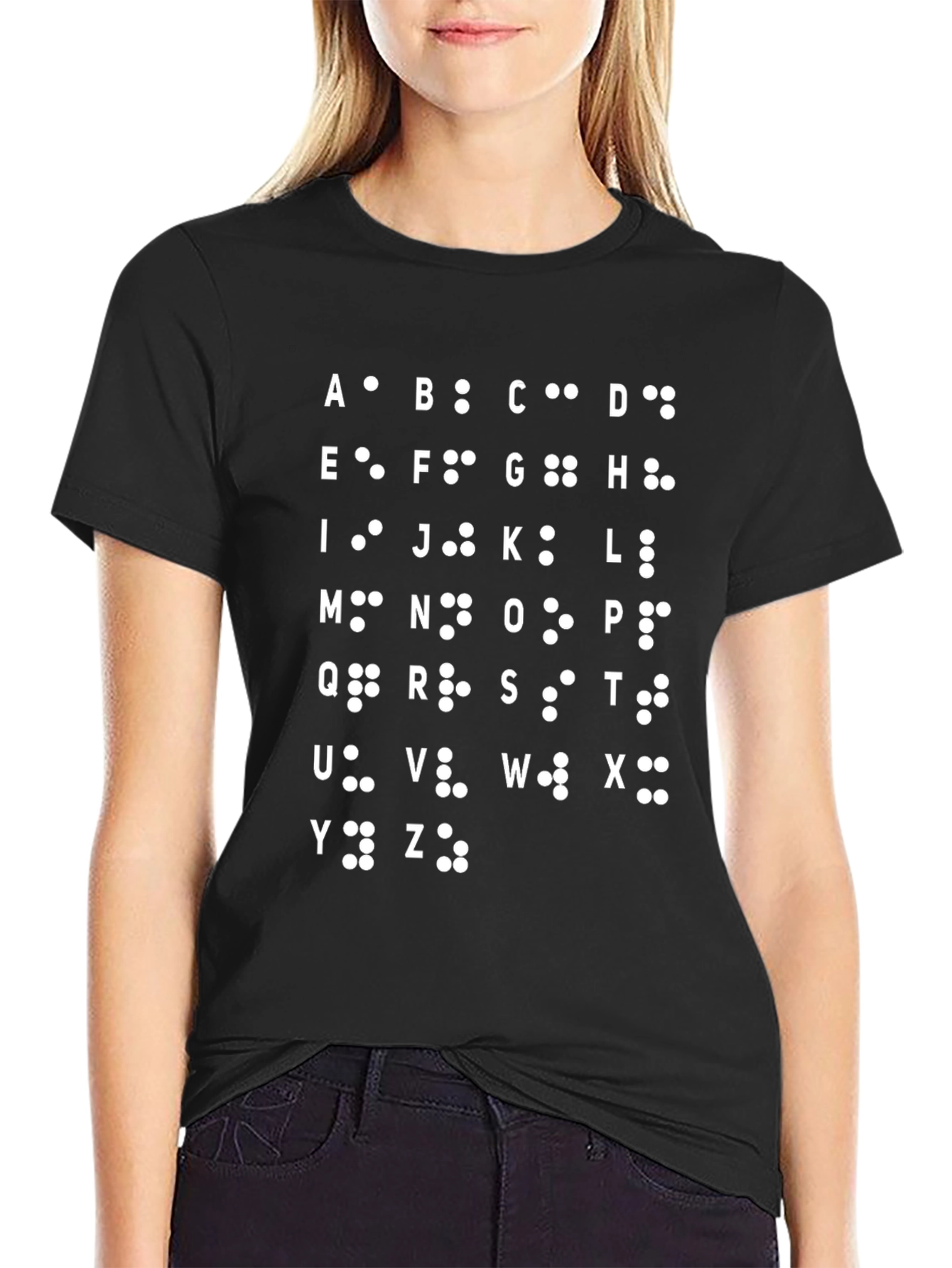 Braille Alphabet T-Shirt | Accessibility Awareness Tee