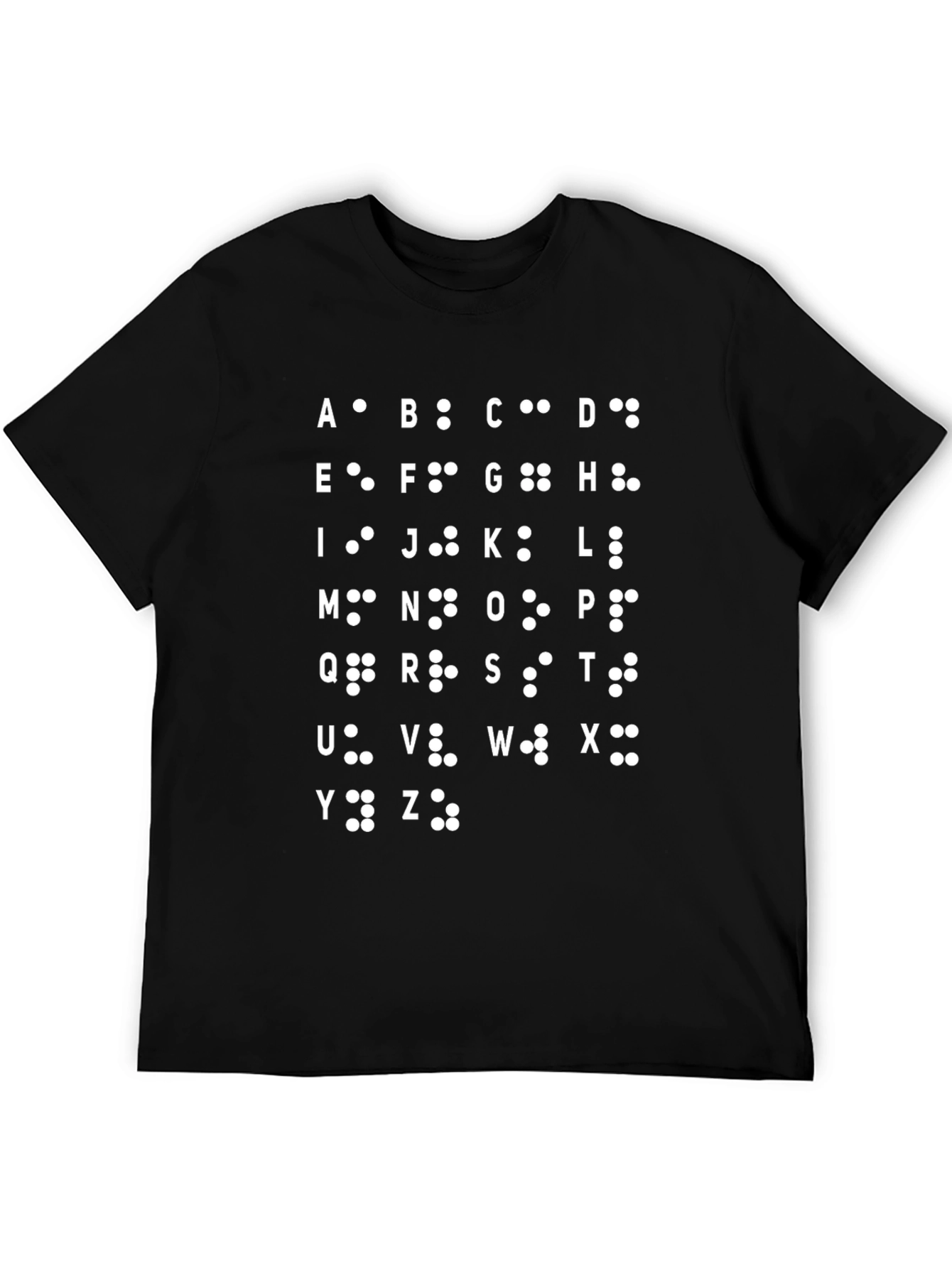 Braille Alphabet T-Shirt | Accessibility Awareness Tee