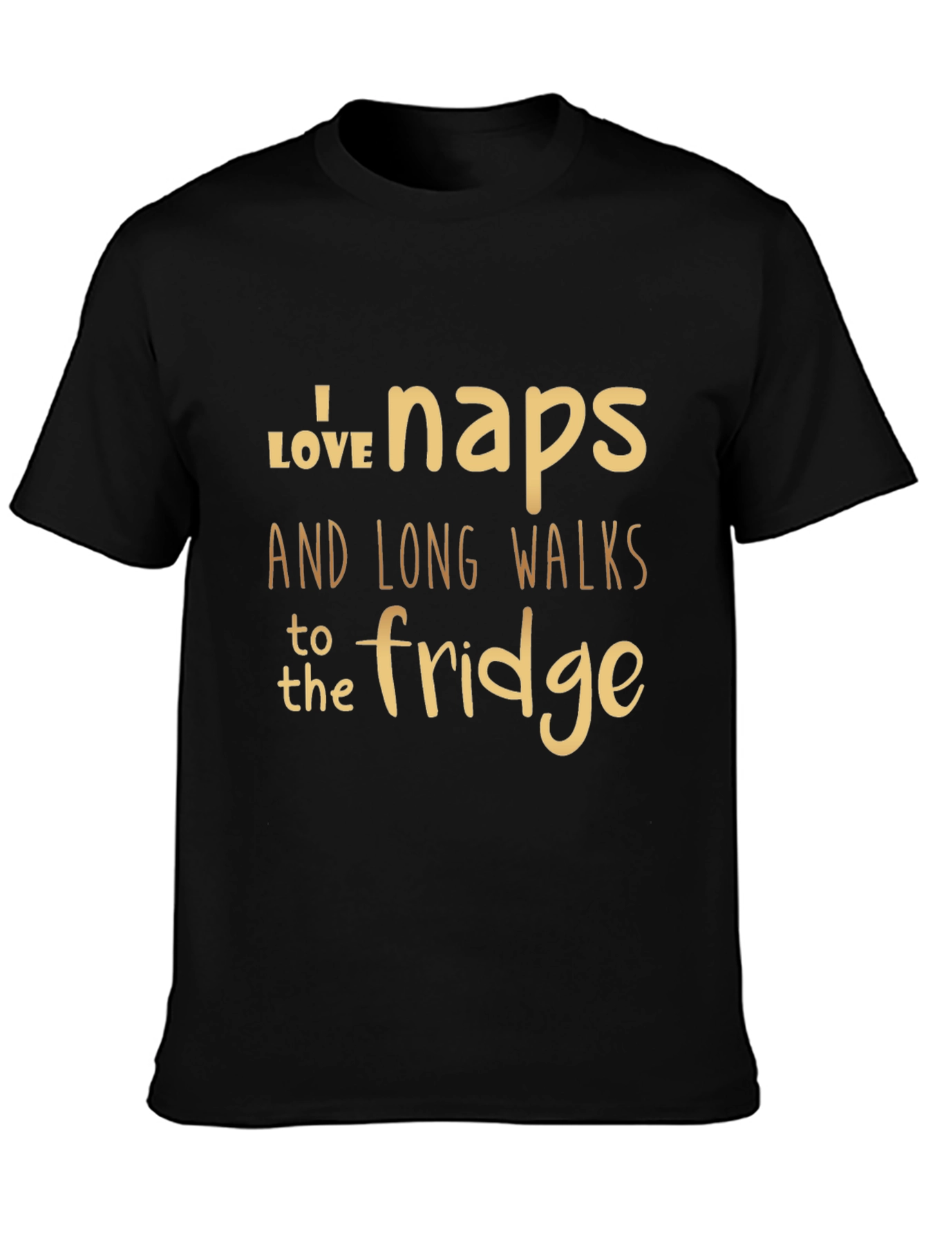 Funny Naps and Fridge Walks Graphic T-Shirt