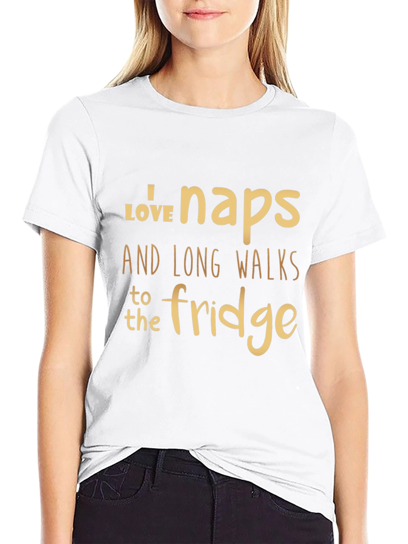 Funny Naps and Fridge Walks Graphic T-Shirt
