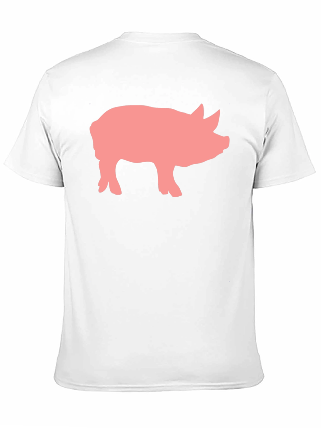 Pig Graphic Print Black Crew Neck T-Shirt