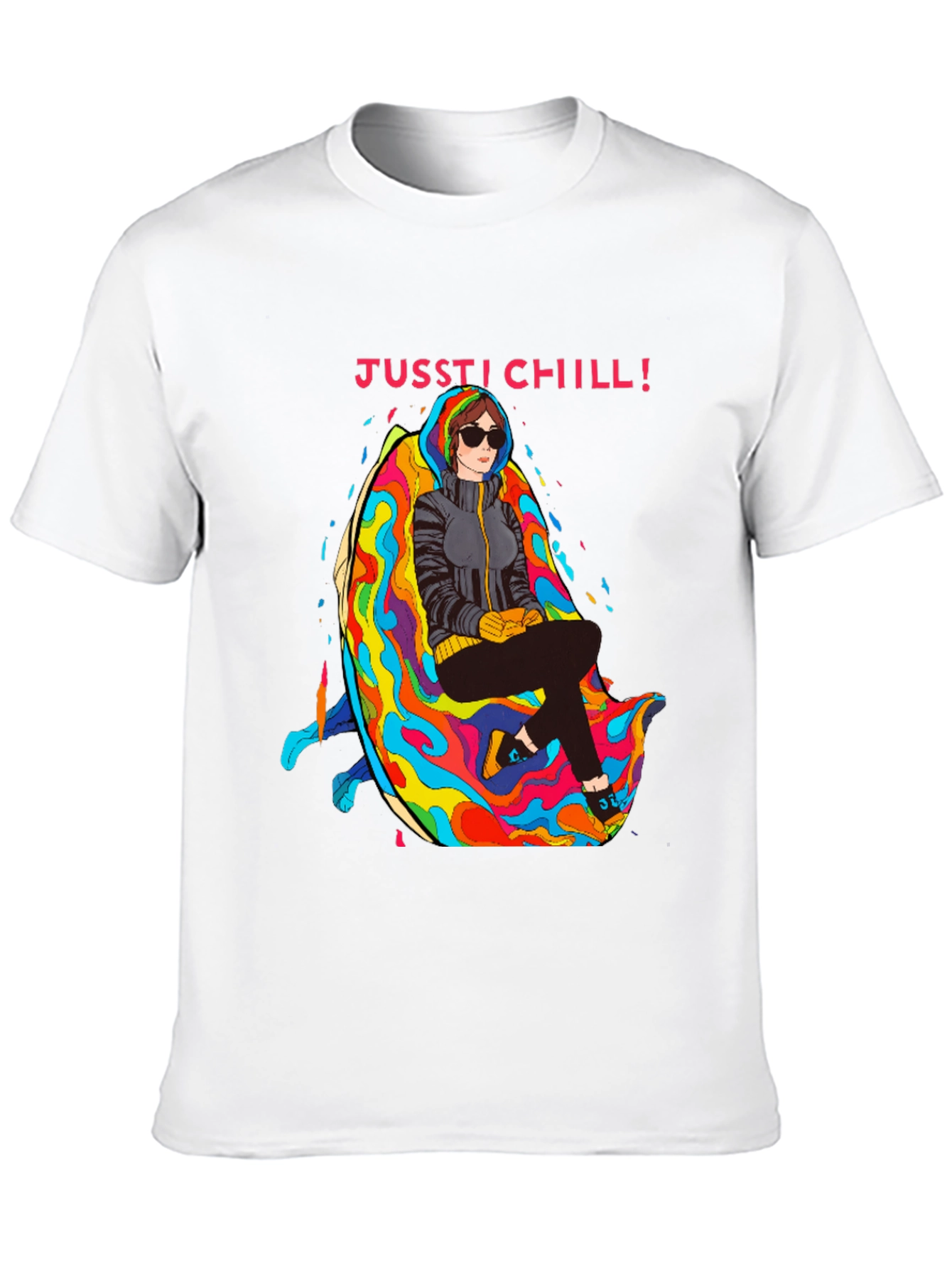 Just Chill T-Shirt - Relaxed Fit Unique Graphic Tee