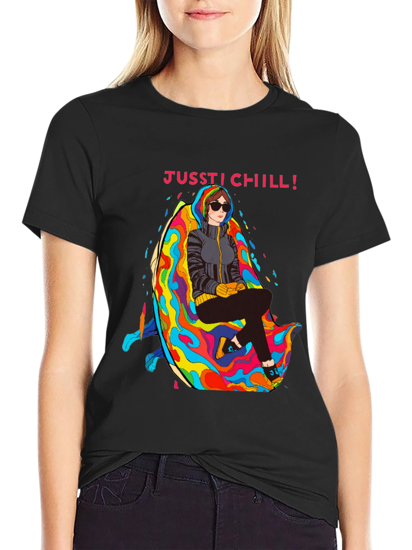 Just Chill T-Shirt - Relaxed Fit Unique Graphic Tee