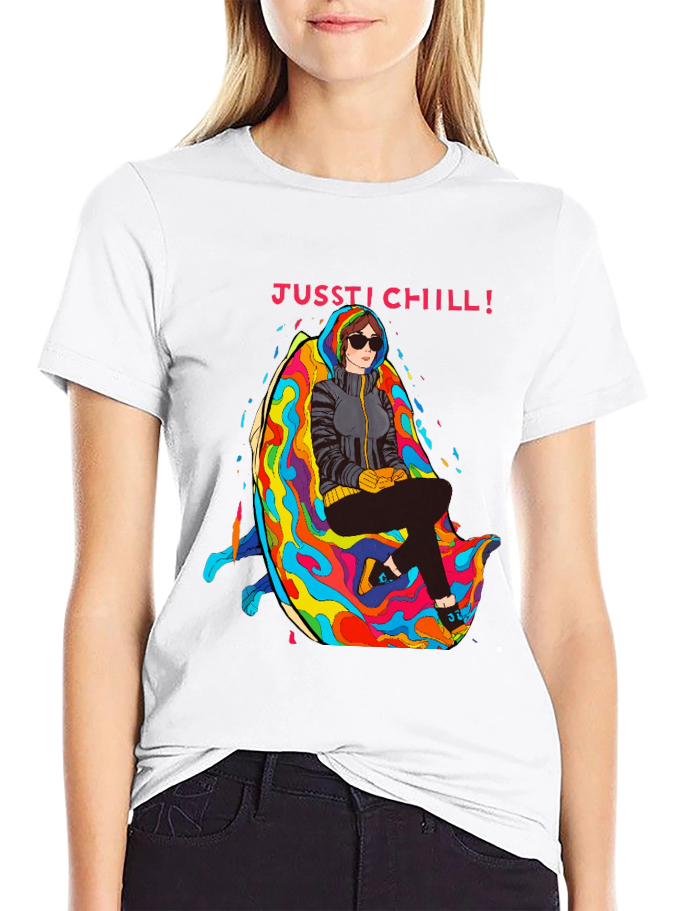 Just Chill T-Shirt - Relaxed Fit Unique Graphic Tee