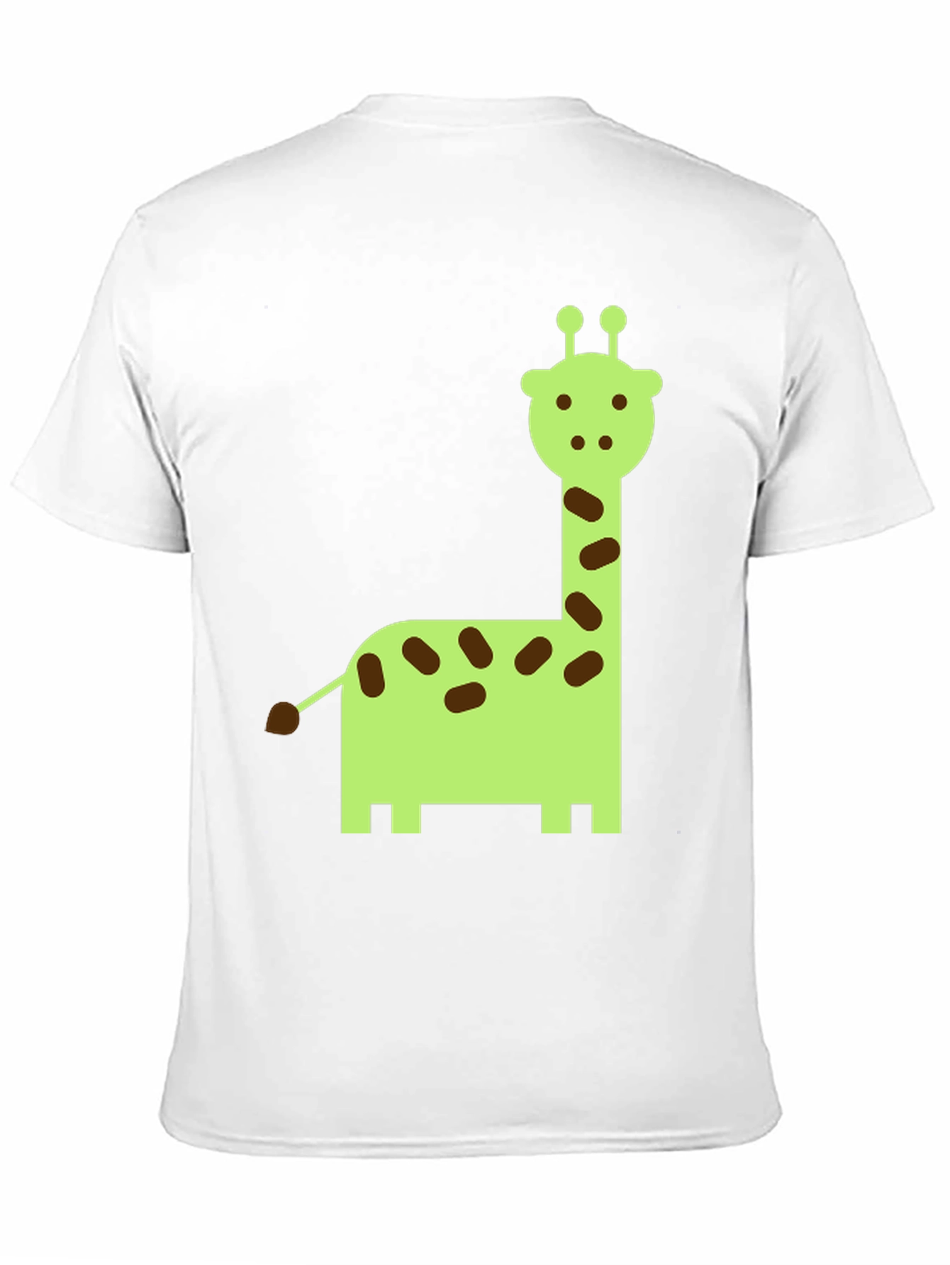 Giraffe Graphic Print Crew Neck T-Shirt