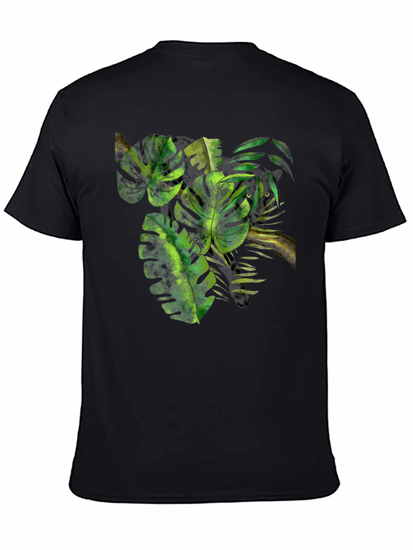 Jungle Vibes Graphic Tee - Tropical Leaf Design