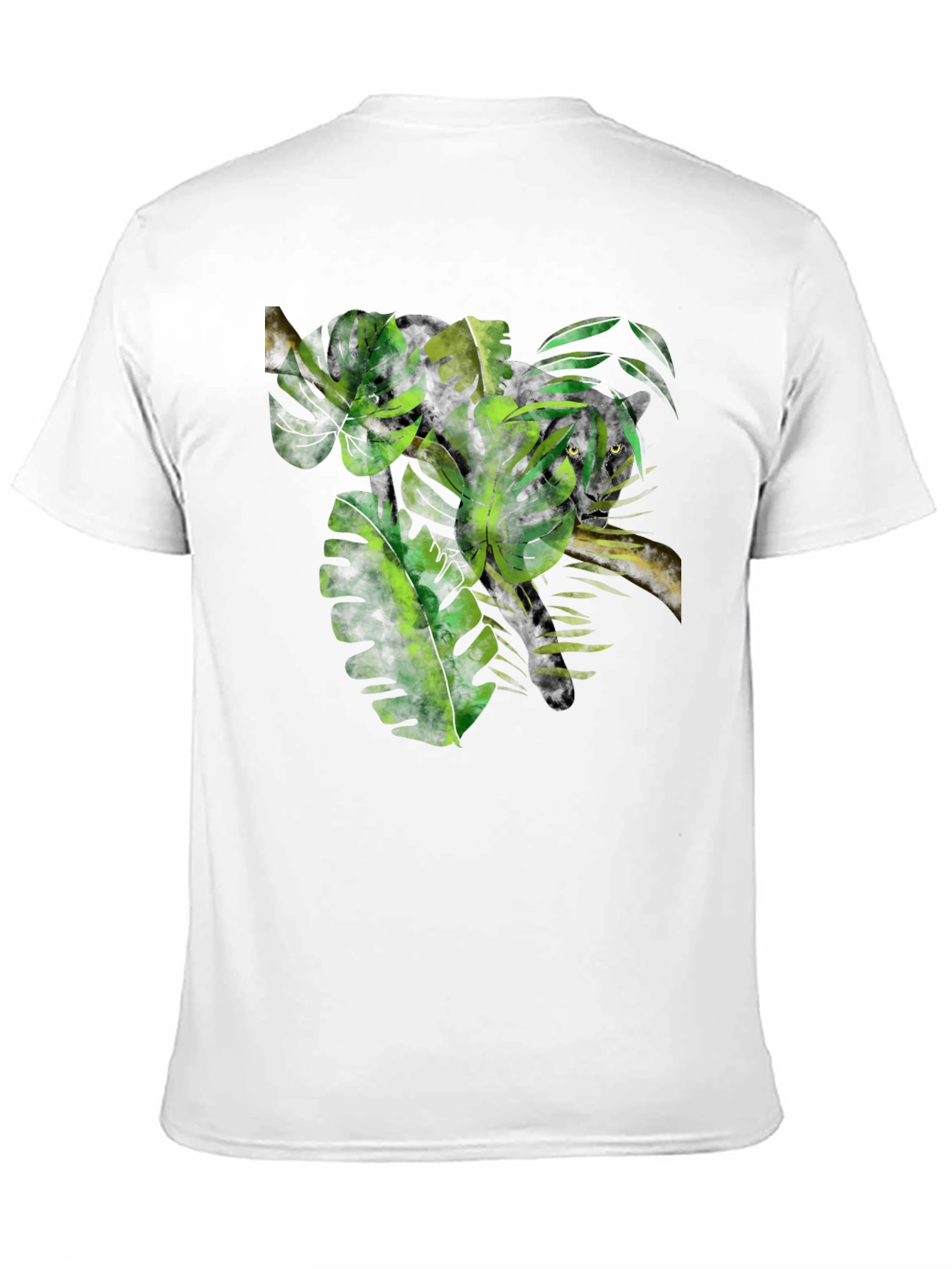 Jungle Vibes Graphic Tee - Tropical Leaf Design
