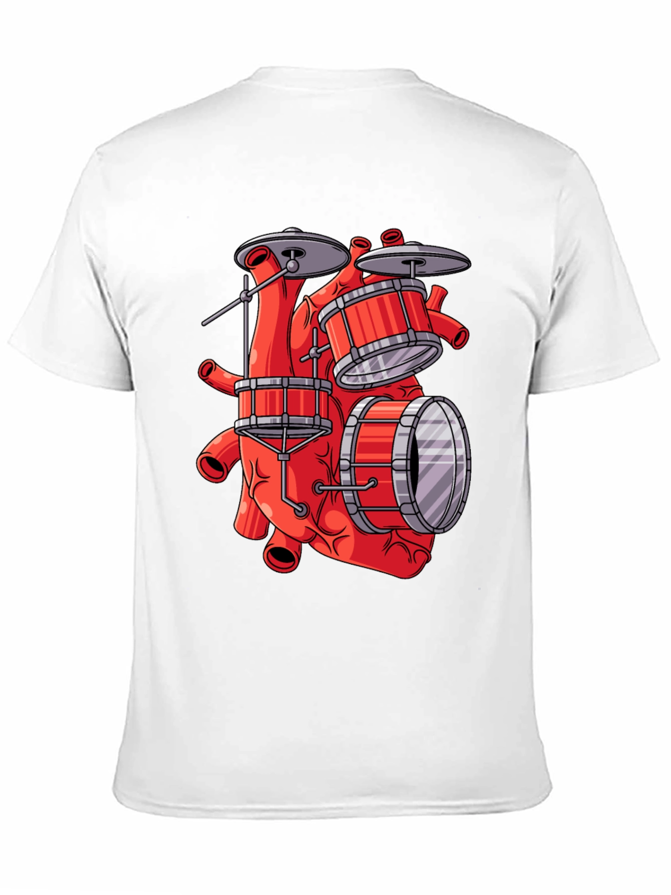 Anatomical Heart Drum Set T-Shirt