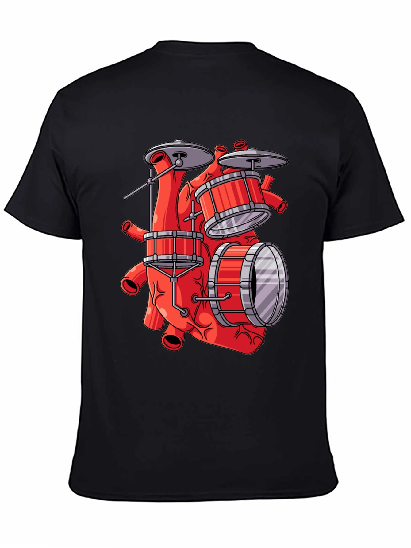 Anatomical Heart Drum Set T-Shirt