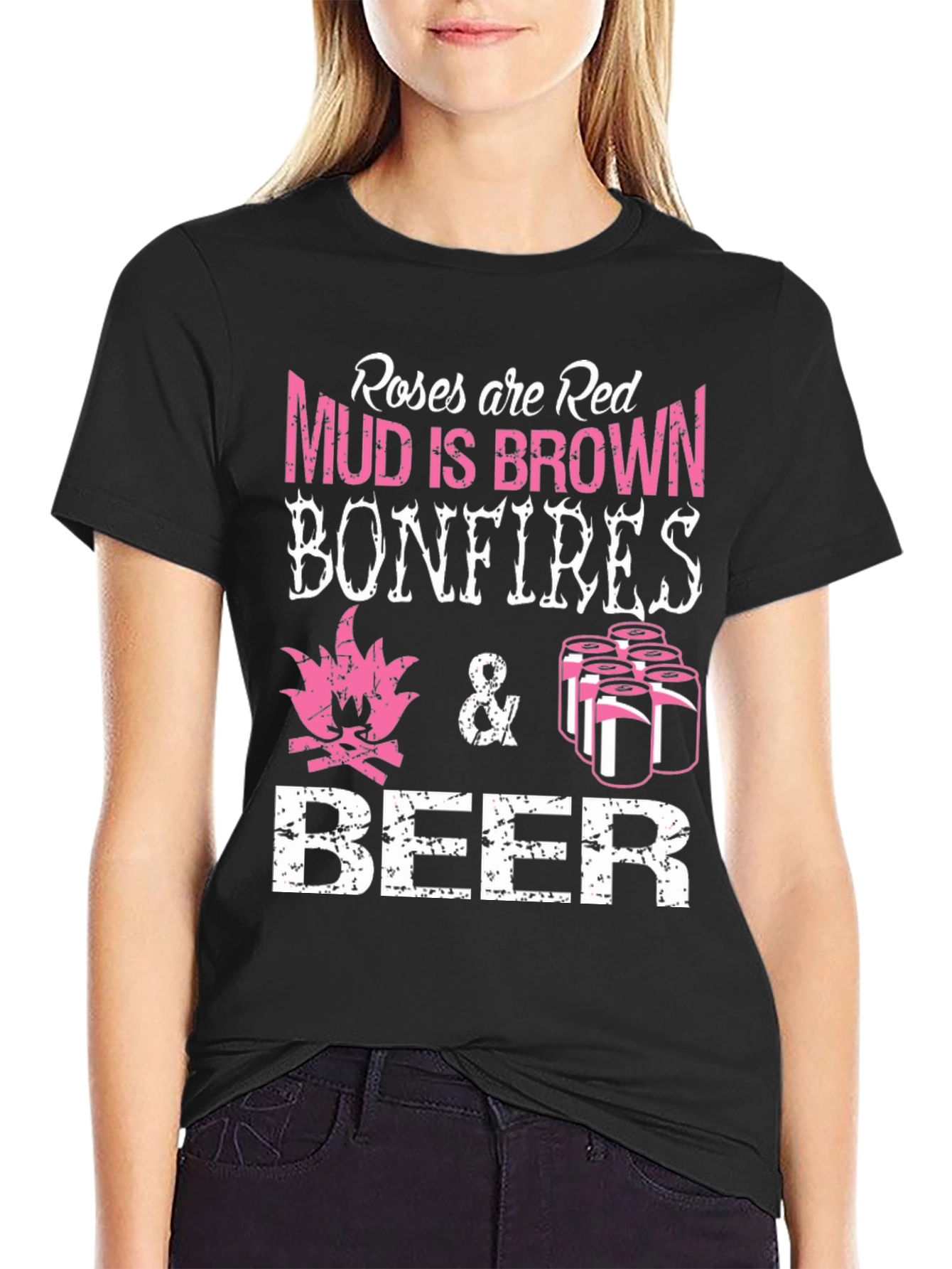 Roses are Red Bonfires Beer T-Shirt