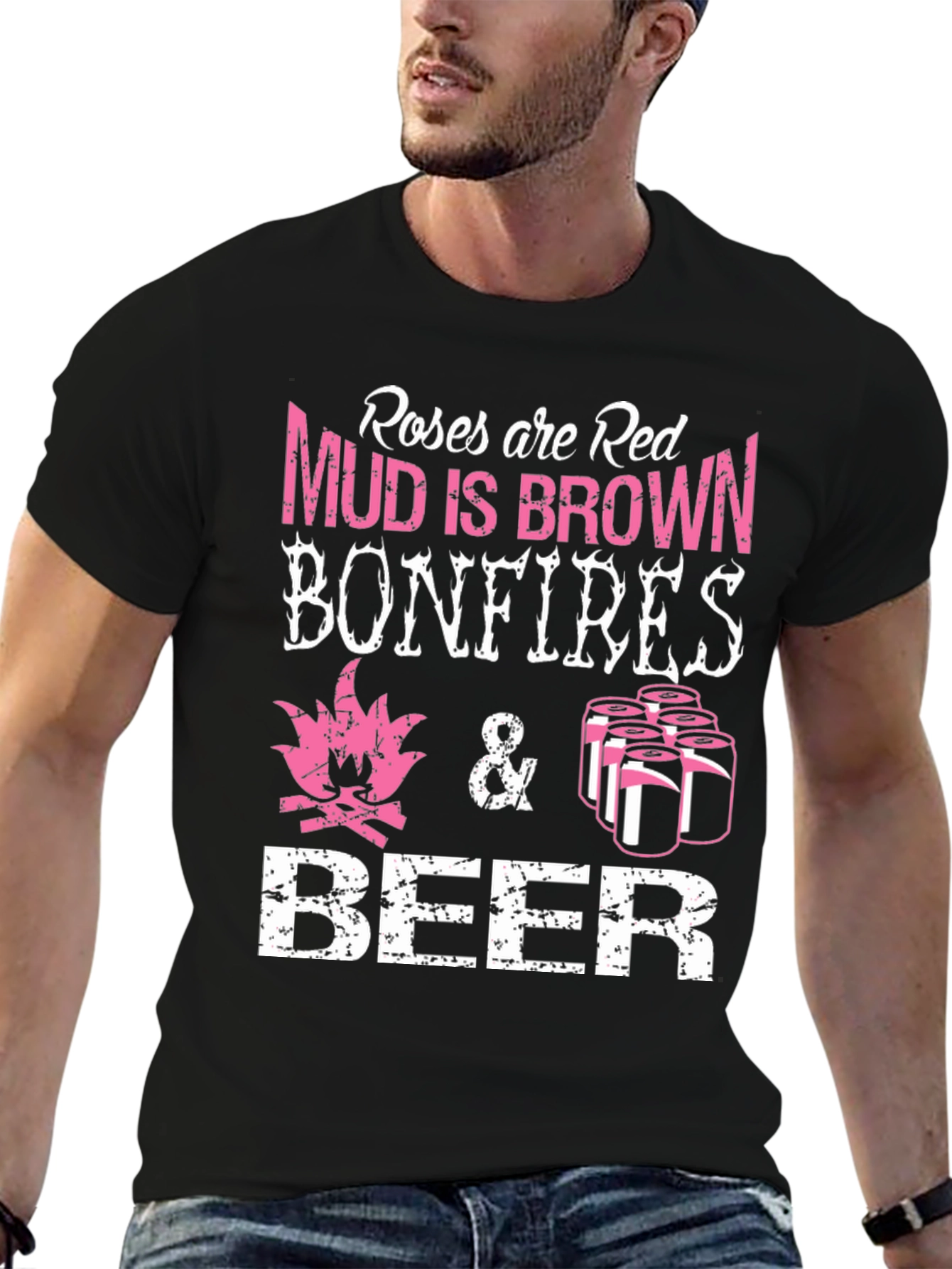 Roses are Red Bonfires Beer T-Shirt