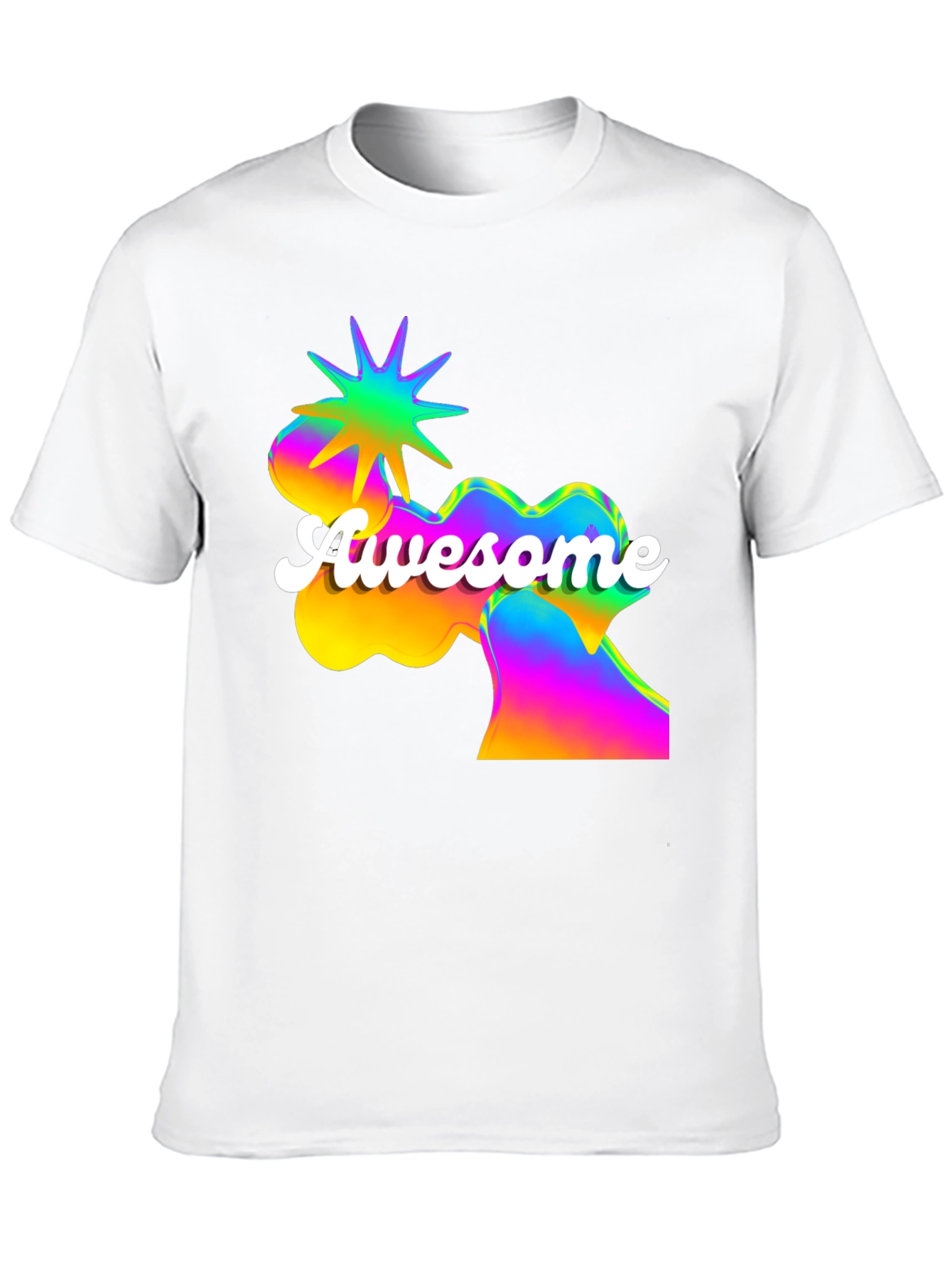 Awesome Graphic Print Mens Black T-Shirt