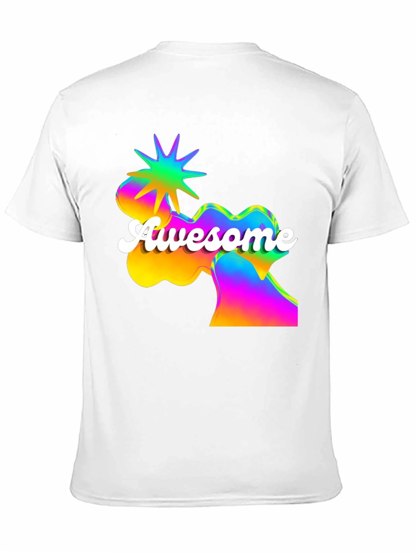 Awesome Graphic Print Mens Black T-Shirt