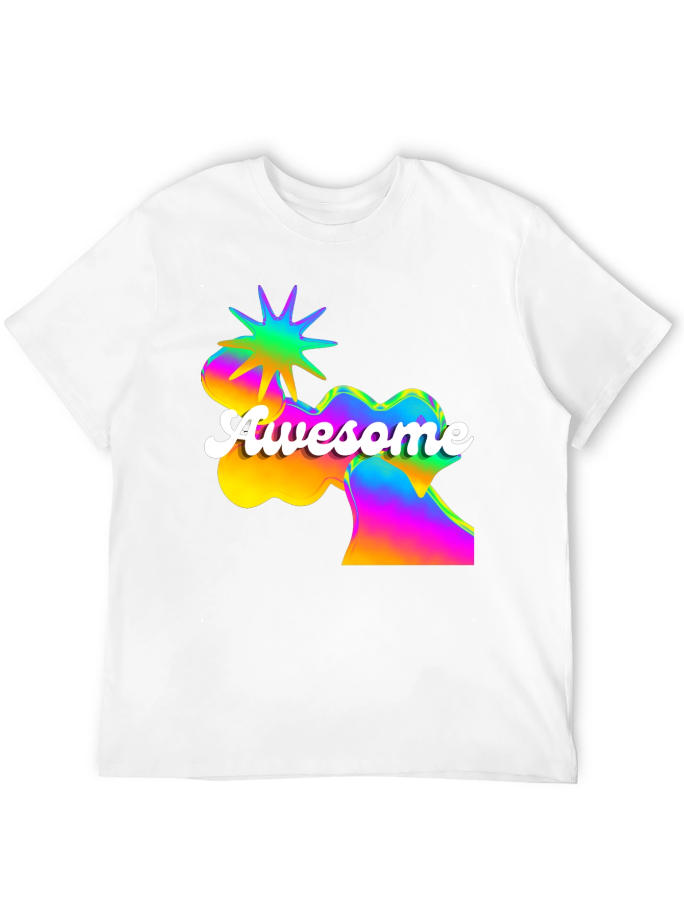 Awesome Graphic Print Mens Black T-Shirt