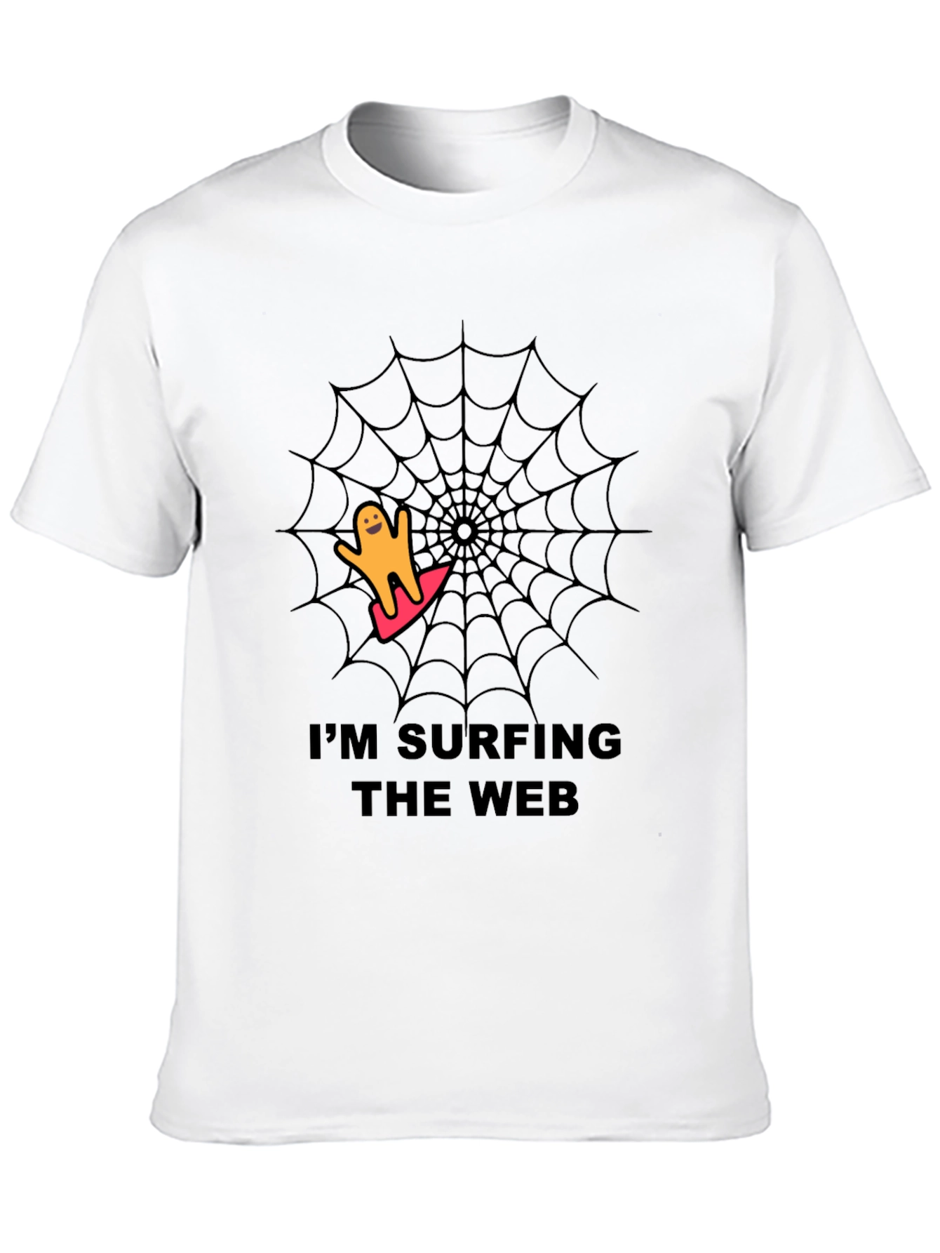 Im Surfing the Web Black T-Shirt
